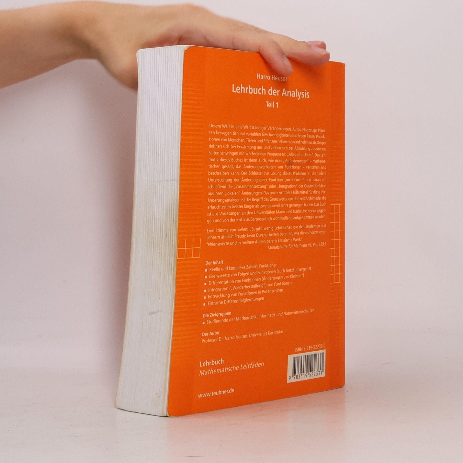 Harro Heuser Lehrbuch der Analysis