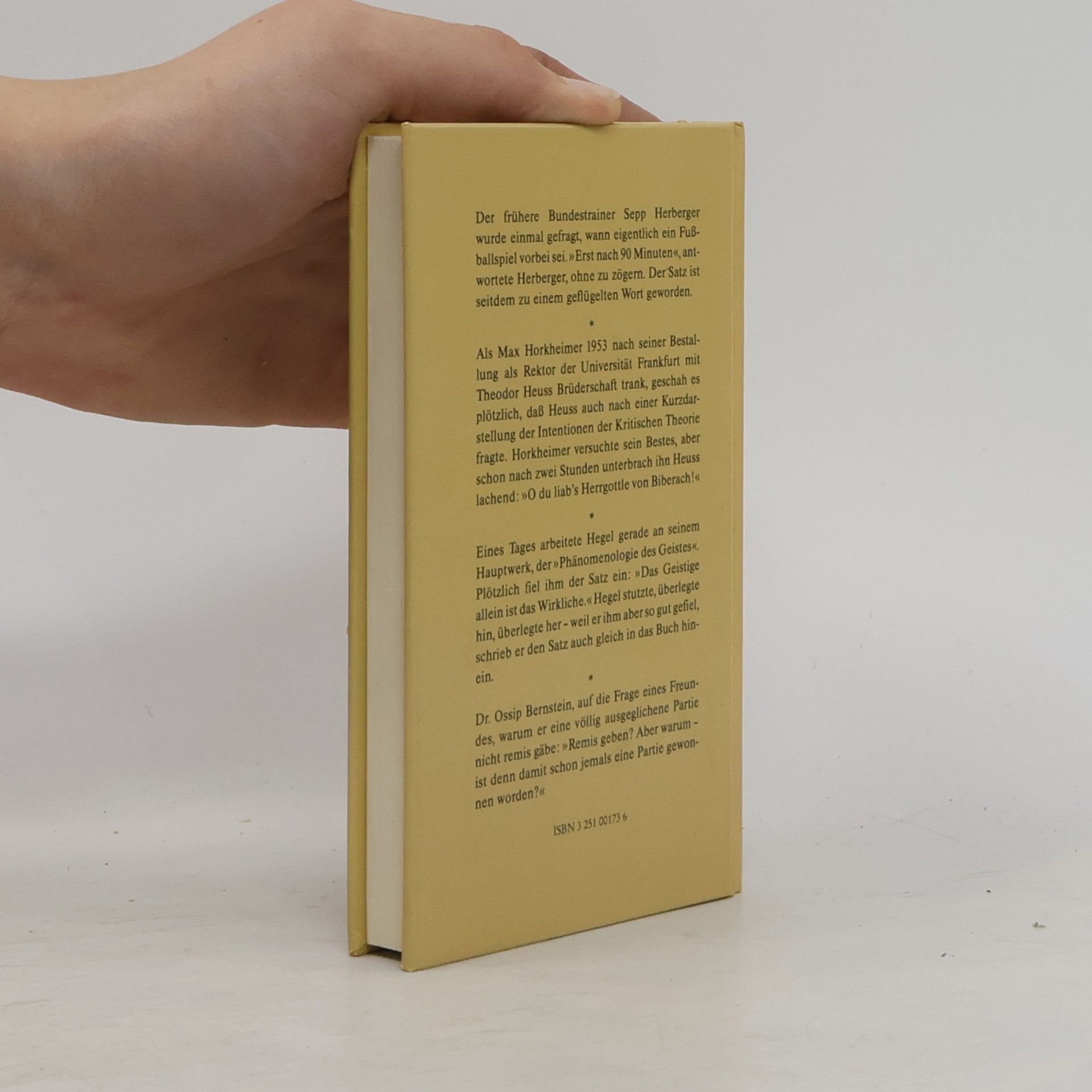 Unknown Author Wie Max Horkheimer einmal sogar Adorno hereinlegte