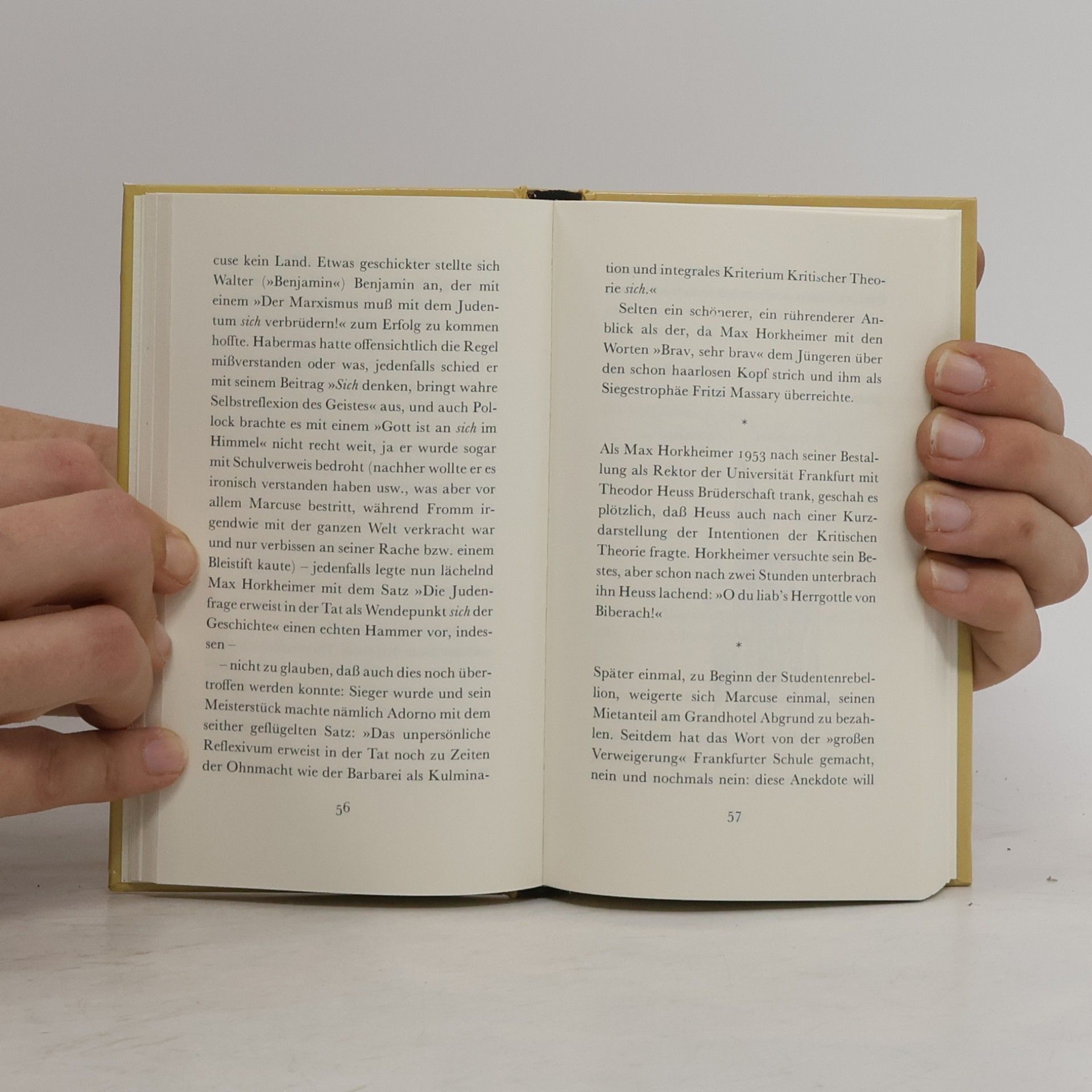 Unknown Author Wie Max Horkheimer einmal sogar Adorno hereinlegte