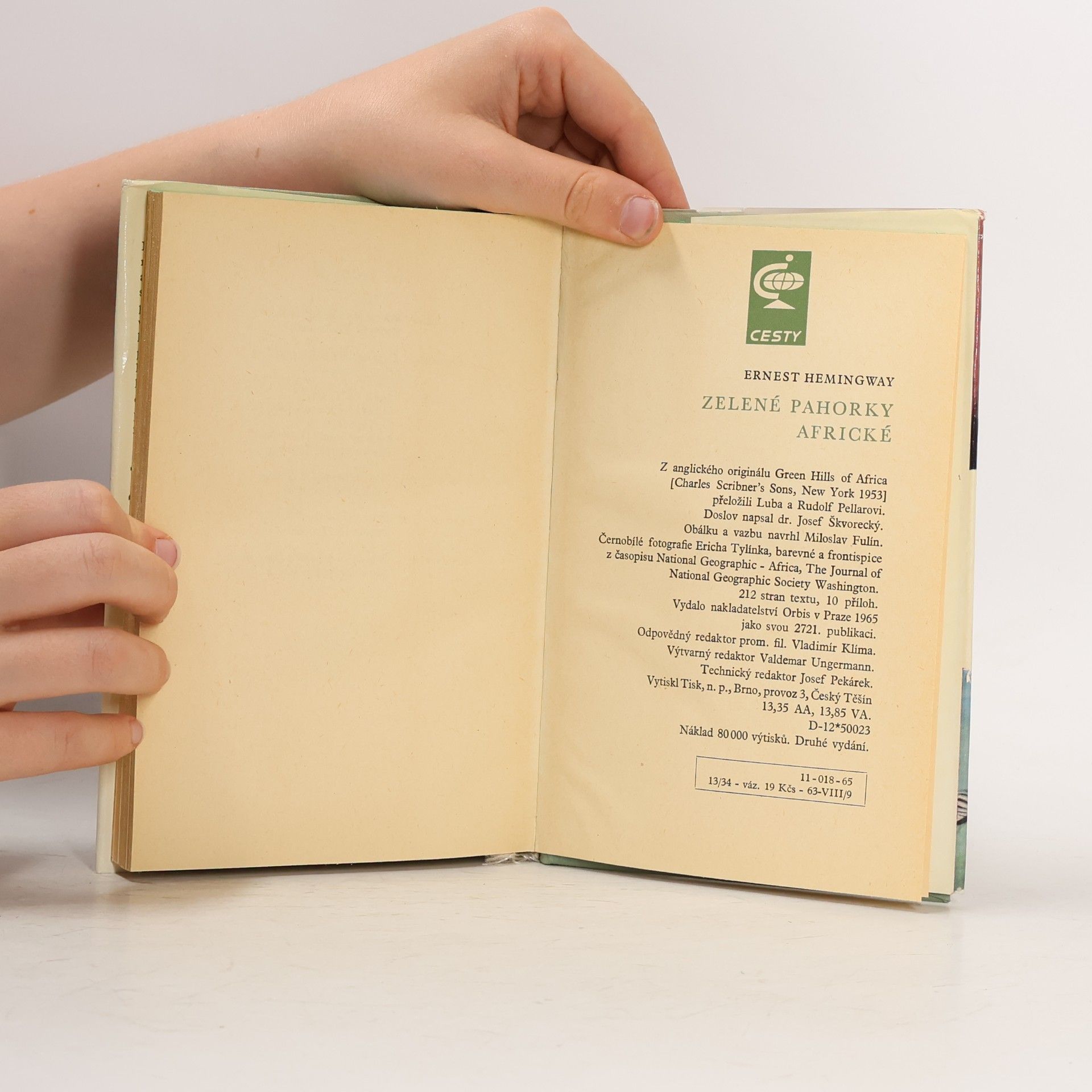 Ernest Hemingway Zelené pahorky africké