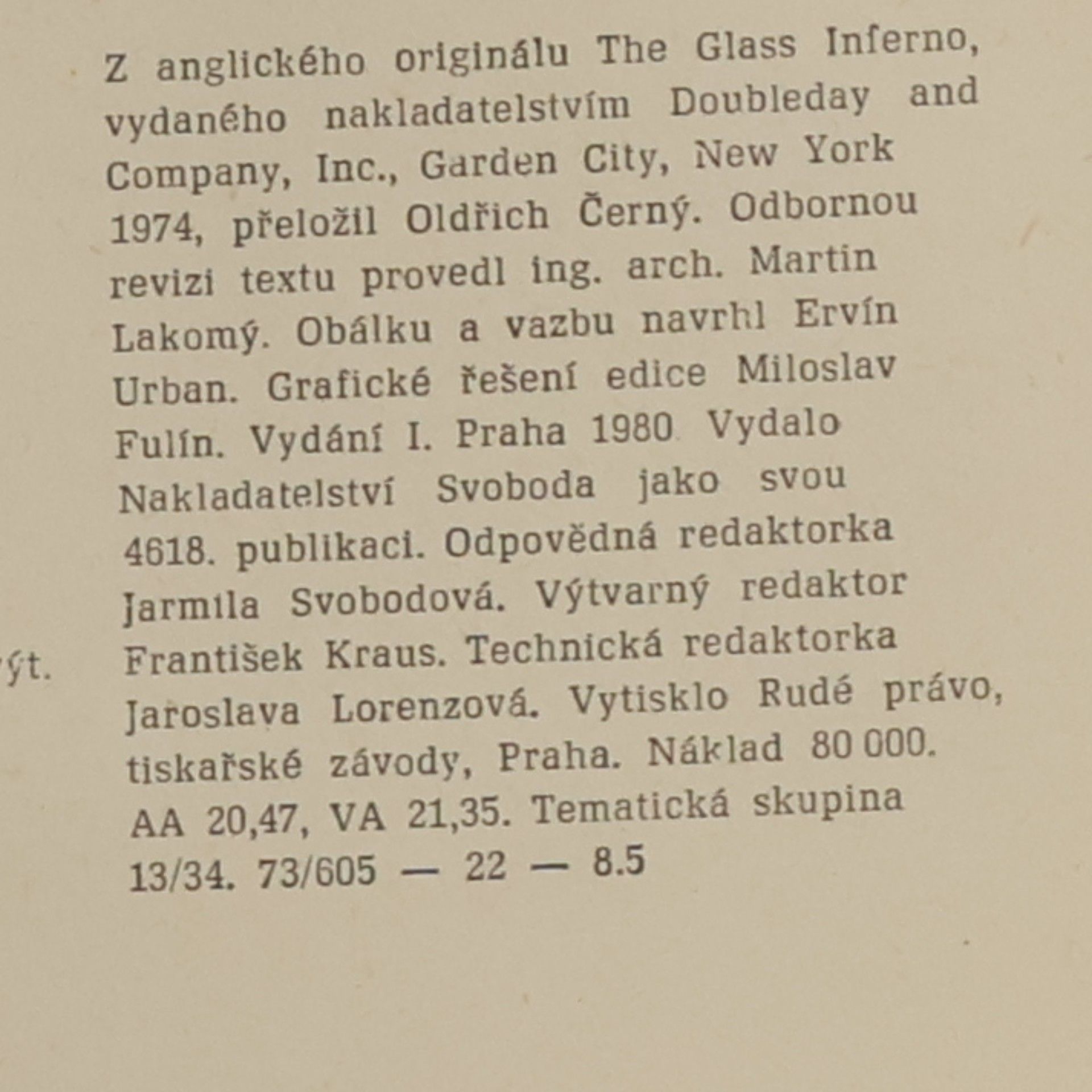 Frank M. Frank Malcolm Robinson Skleněné peklo