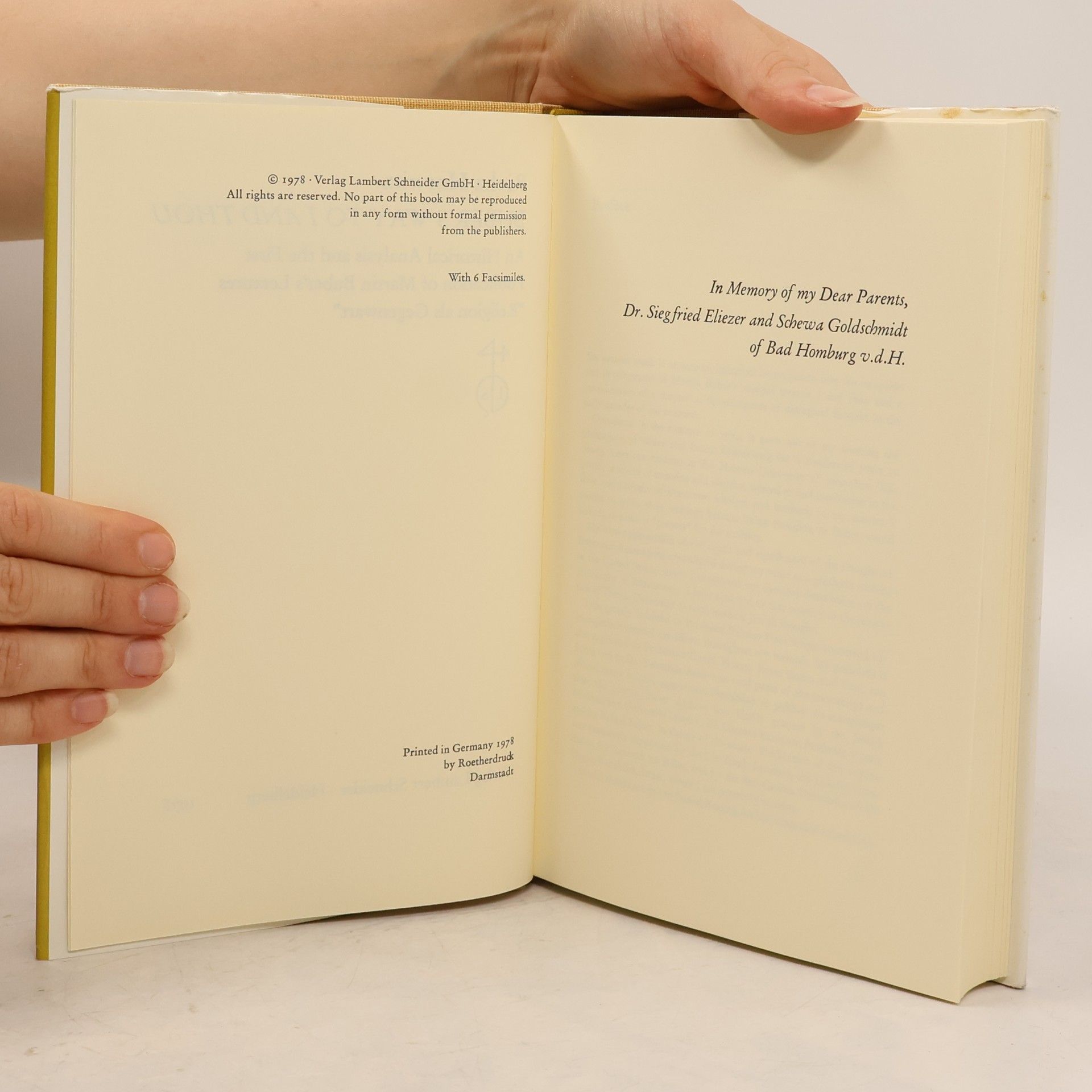Rivka Horwitz Buber’s Way to "I and Thou"