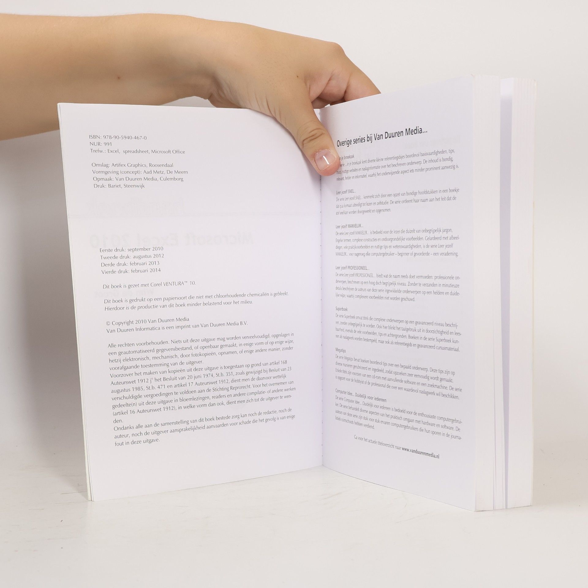 Wim de Groot Handboek Microsoft Excel 2010
