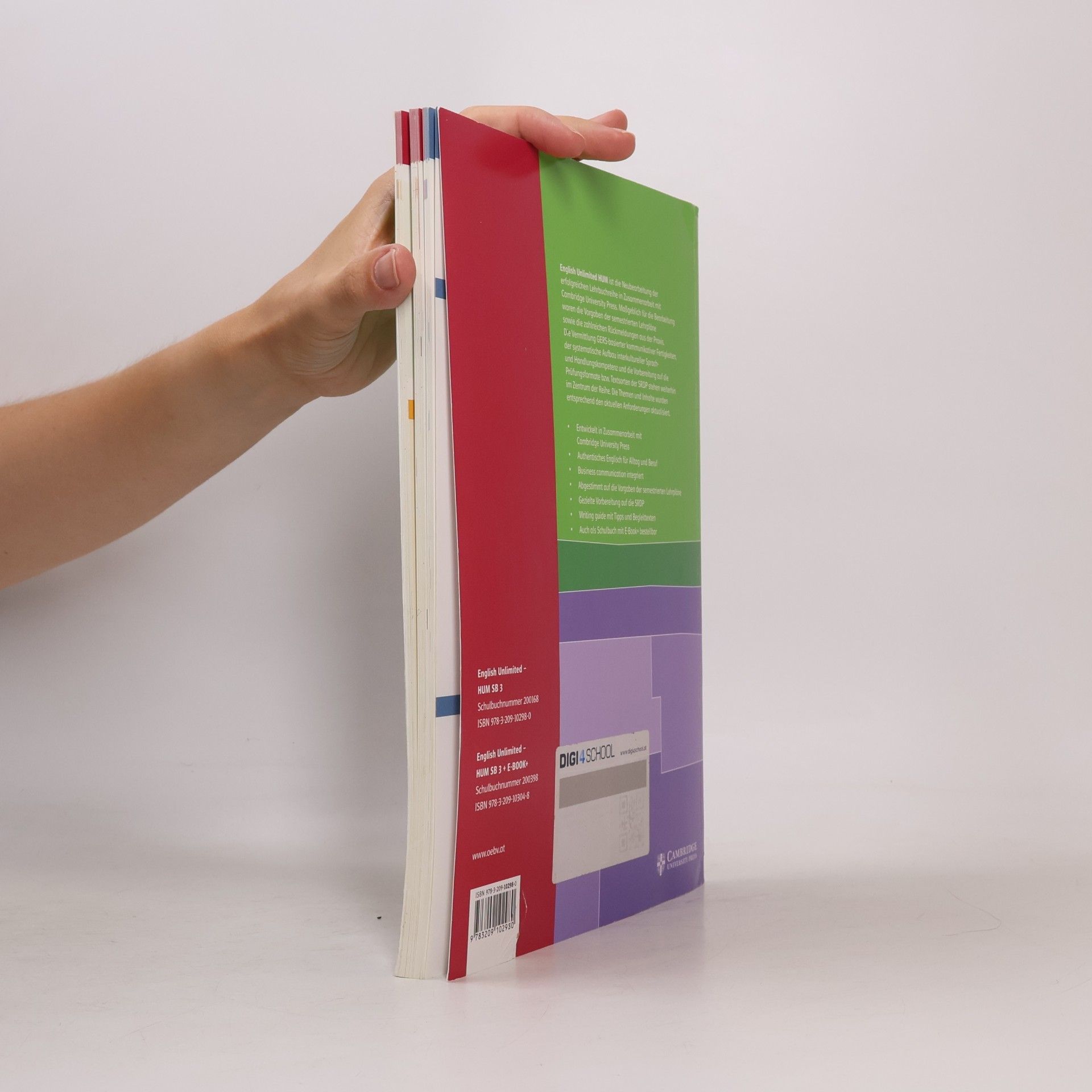 David Rea English Unlimited HUM 3, Schülerbuch + E-Book - Coursebook B1+