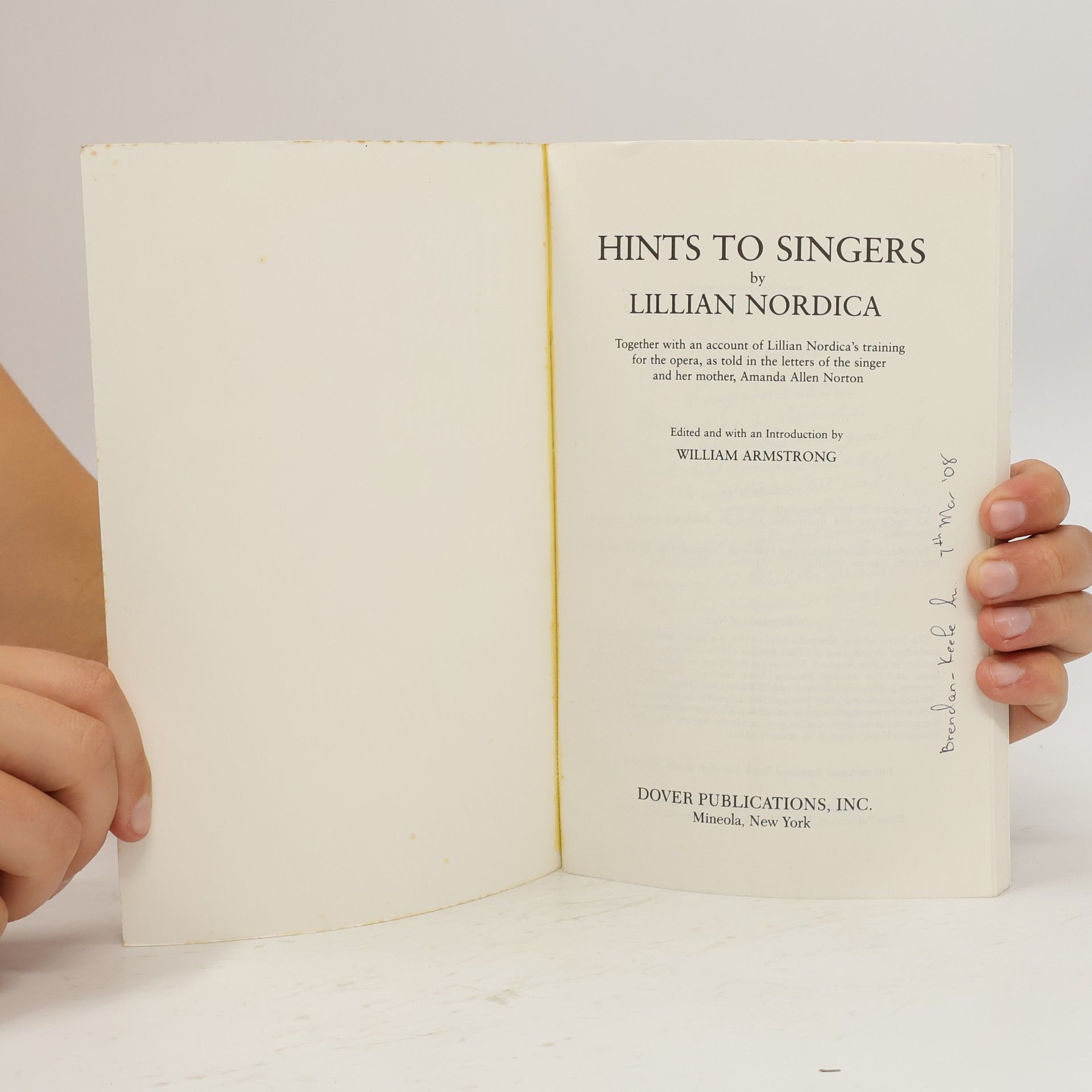 Lillian Nordica Hints to Singers