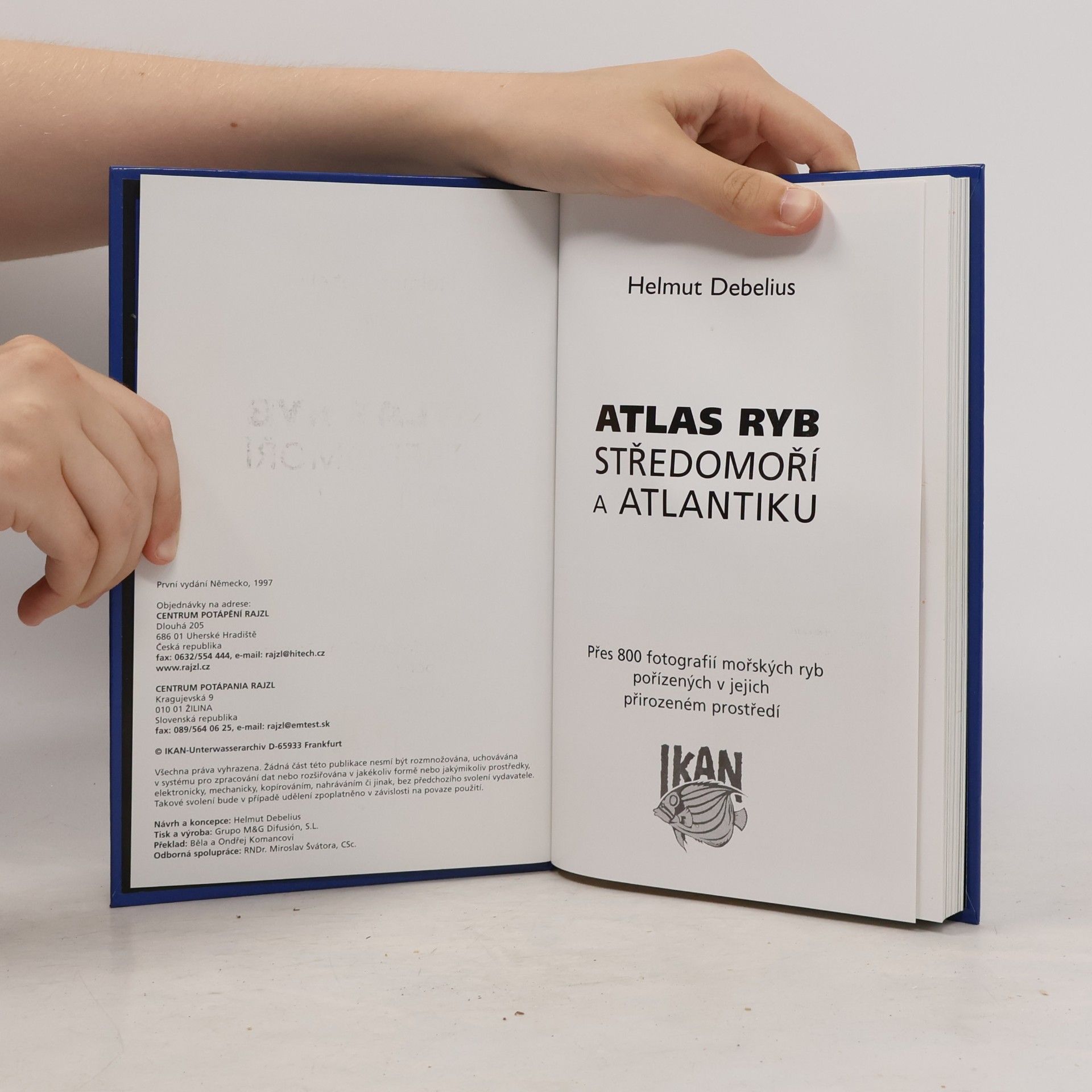 Helmut Debelius Atlas ryb středomoří a Atlantiku