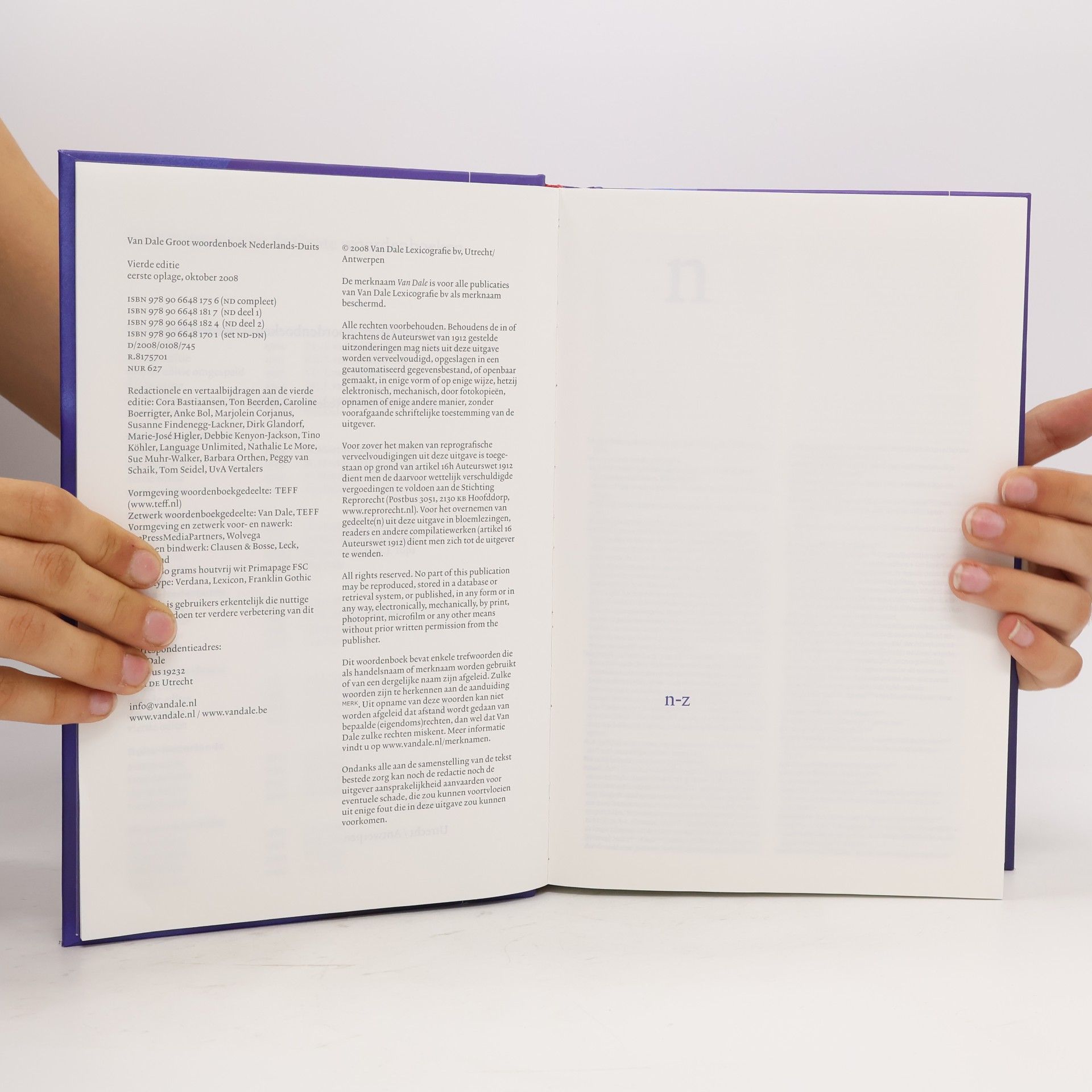 Van Dale Groot woordenboek Nederlands-Duits