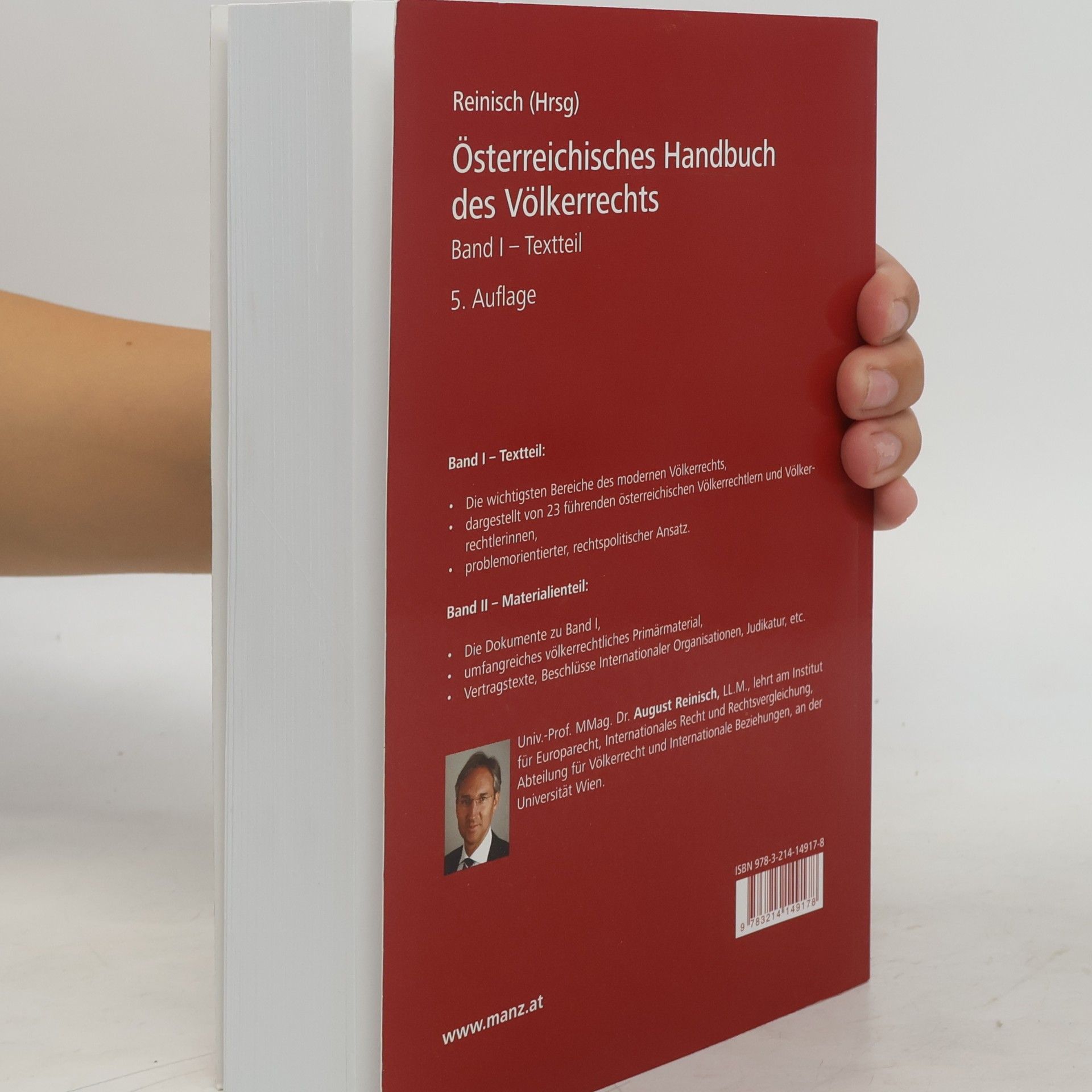August Reinisch Österreichisches Handbuch des Völkerrechts I.