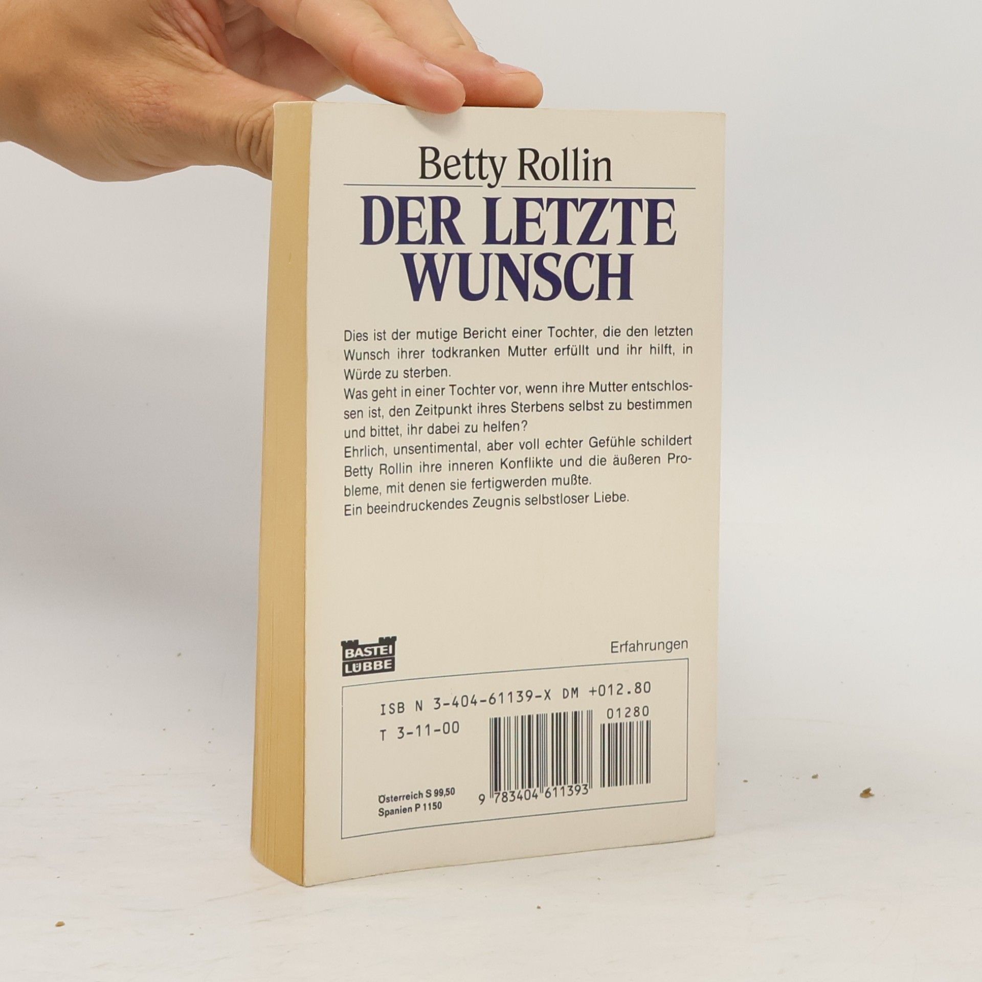 Betty Rollin Der letzte Wunsch