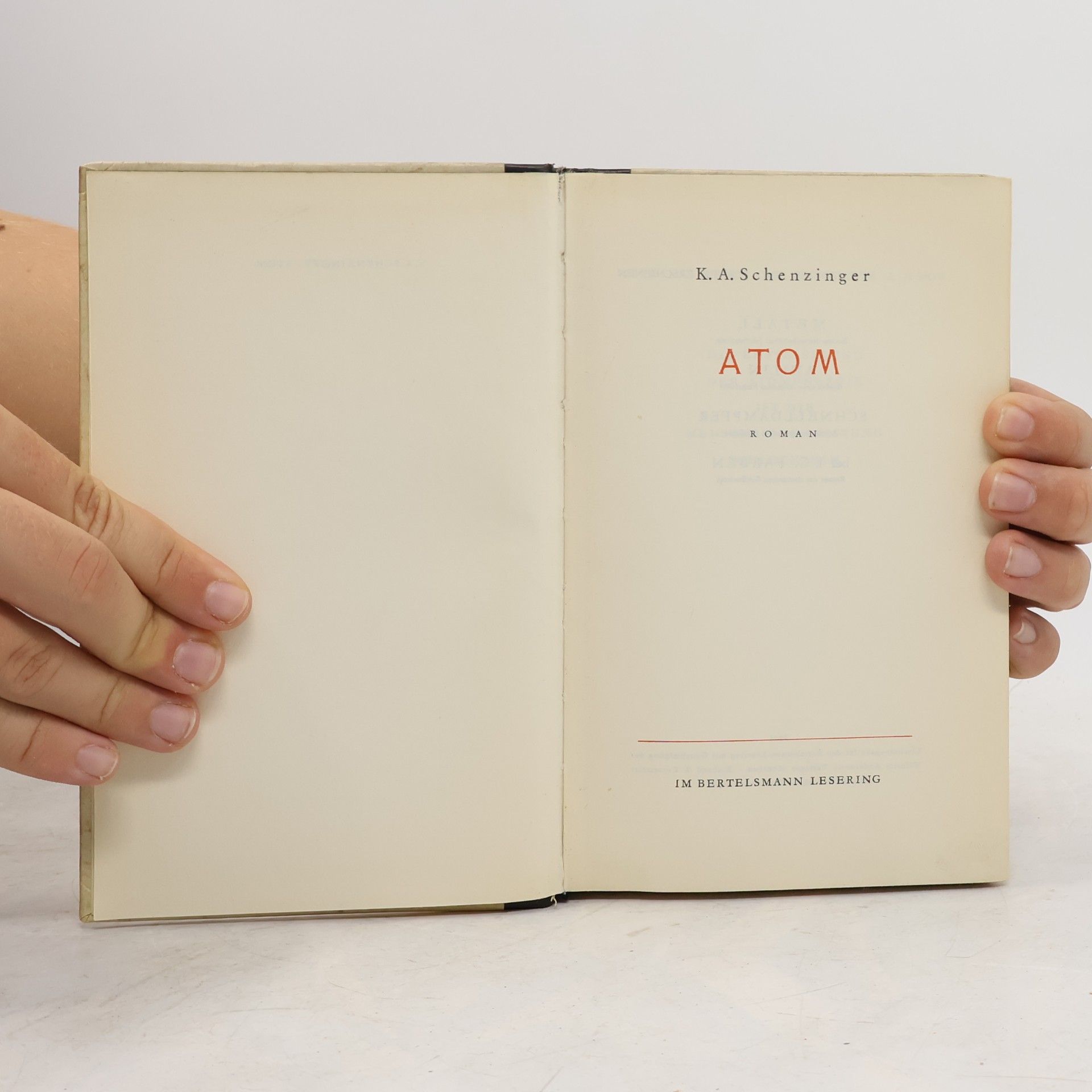 Karl Aloys Schenzinger Atom