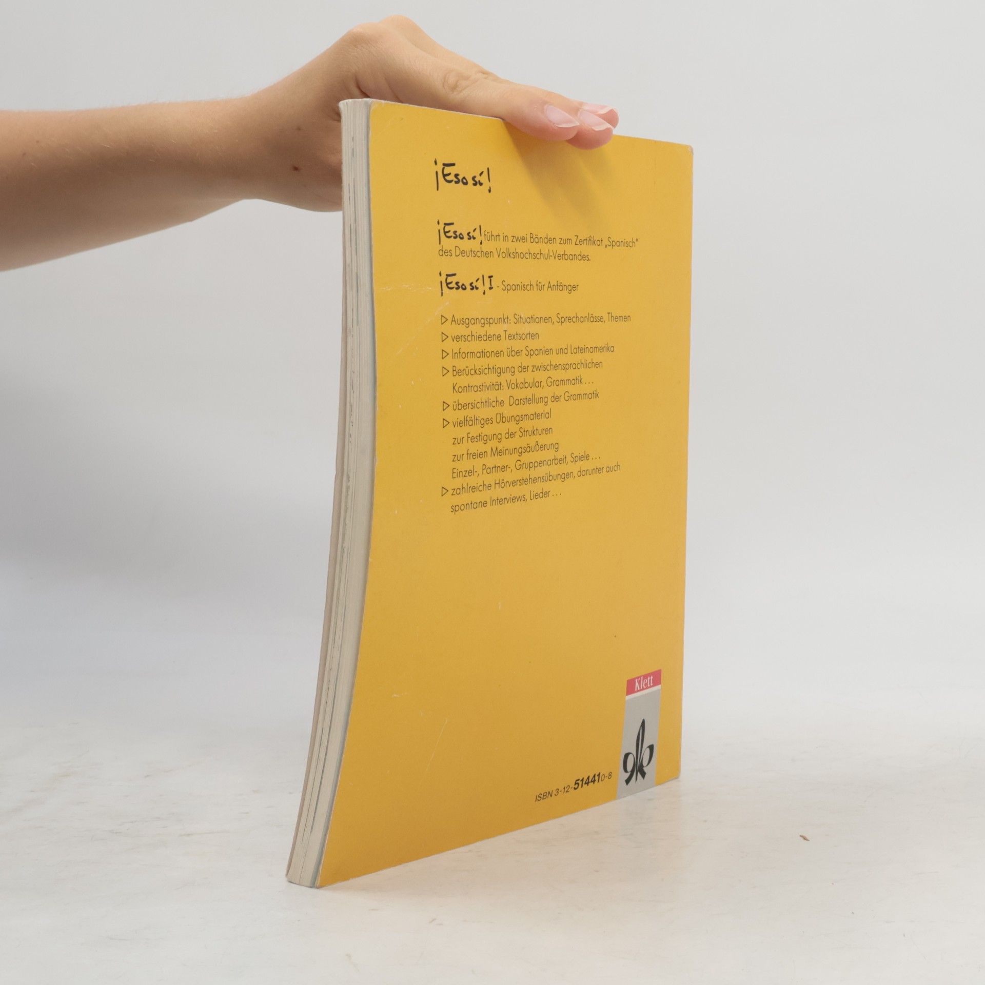 Kolektiv autorů ¡Eso sí! I. Spanisch für Anfänger. Lehrbuch