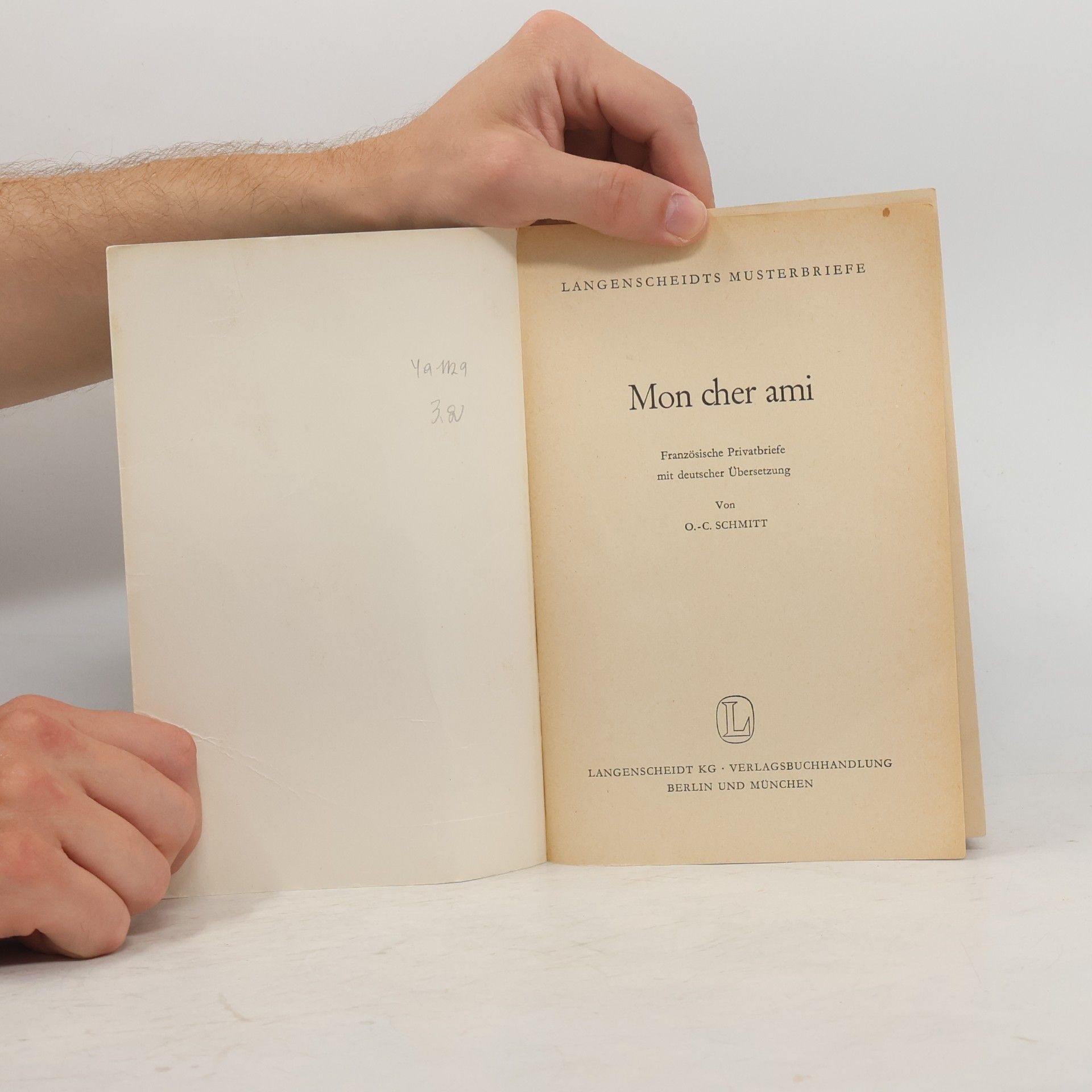 O. C. Schmitt Mon cher ami