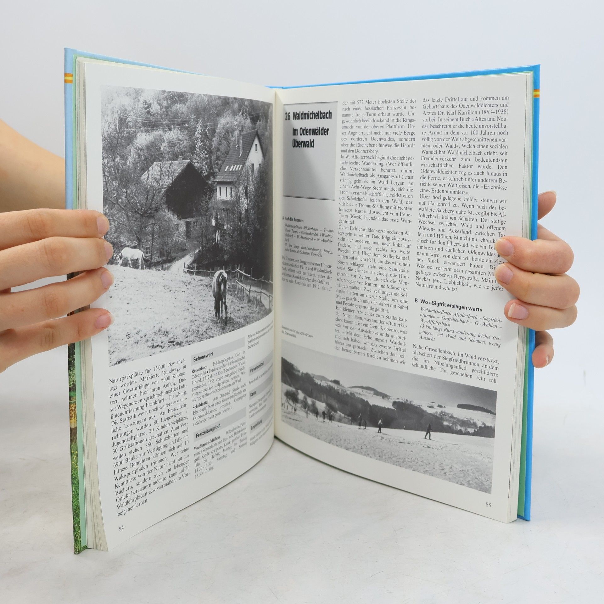 Thomas W. Klein Wanderbuch für Spessart, Odenwald, Taunus und Vogelsberg