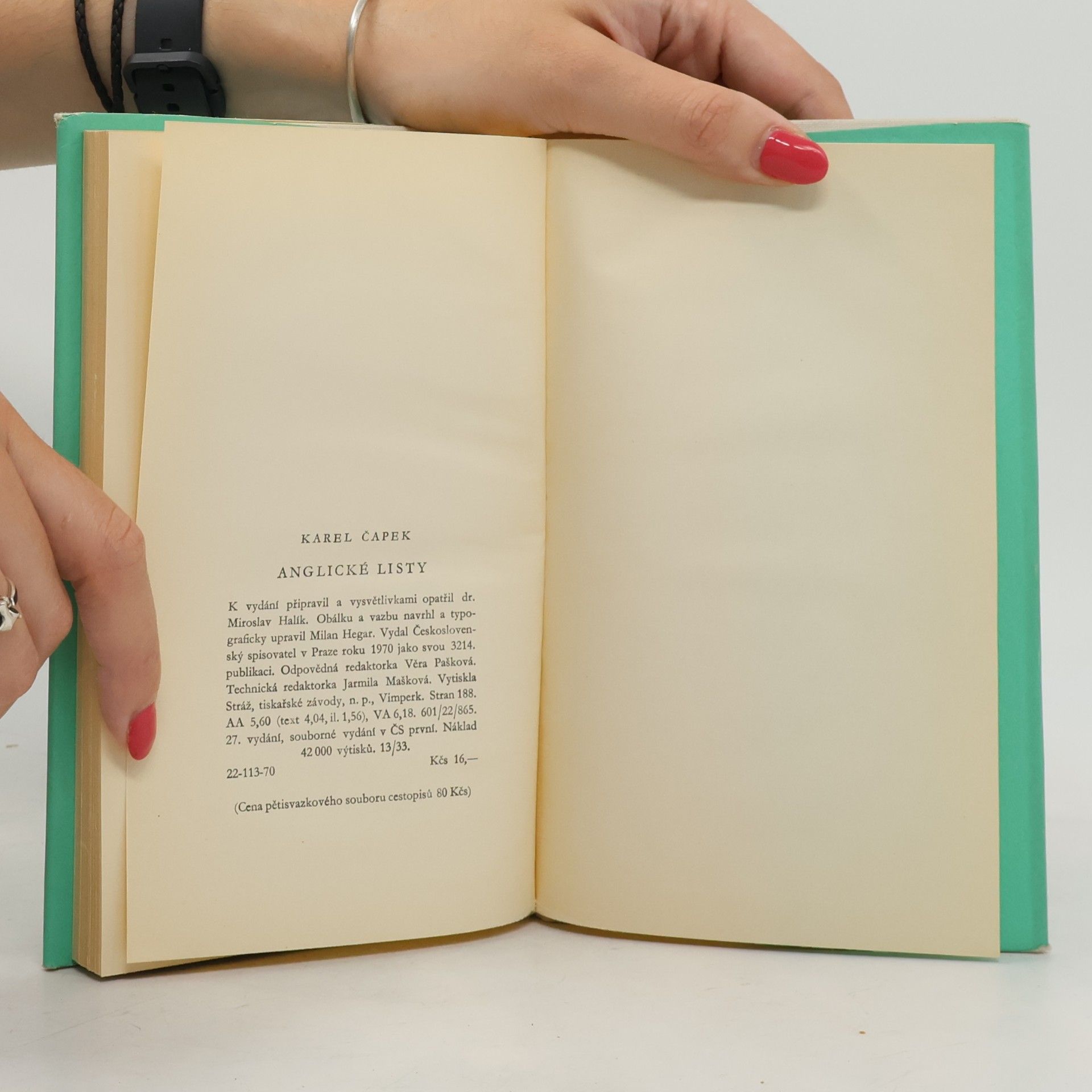 Karel Čapek Anglické listy