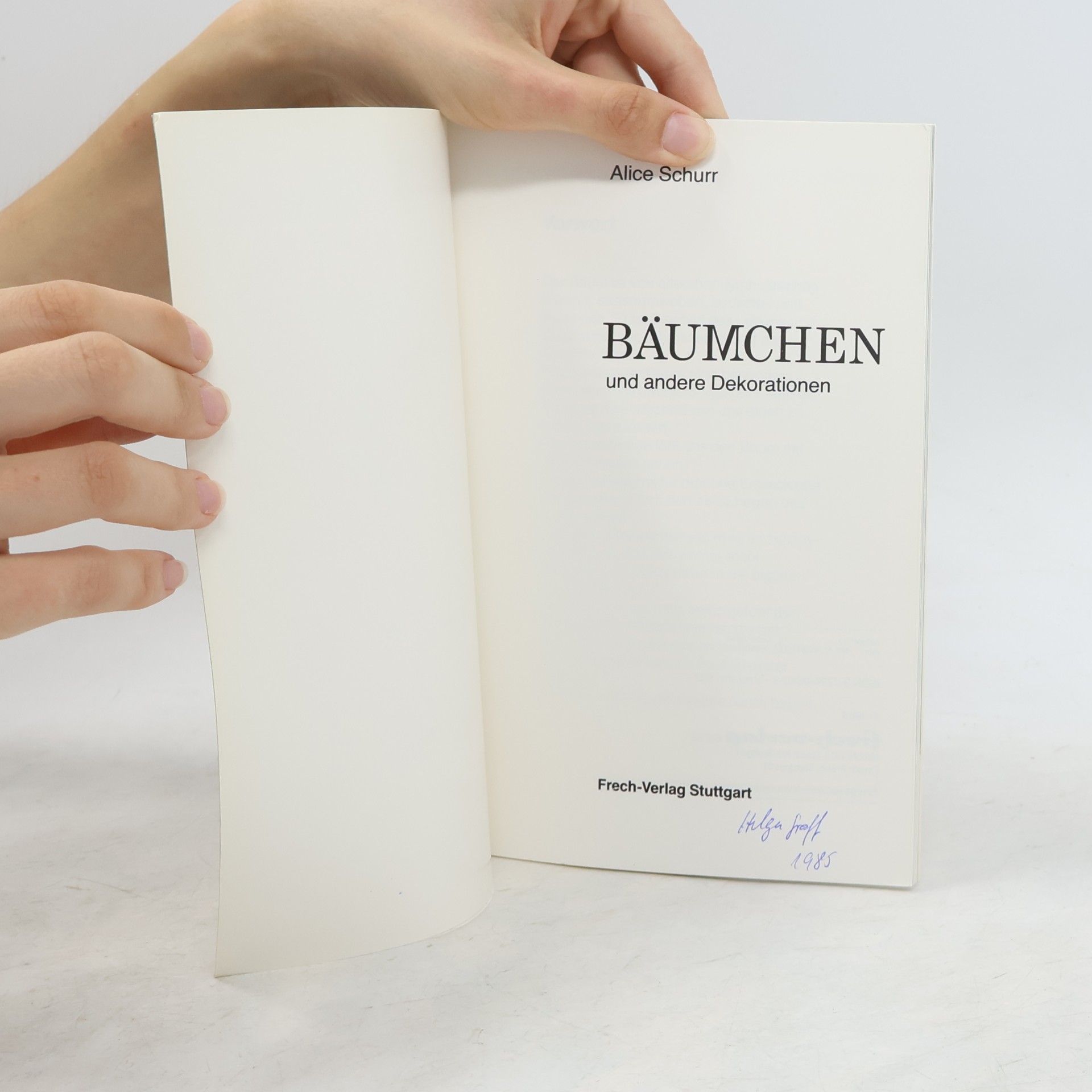 Alice Schurr Bäumchen und andere Dekorationen