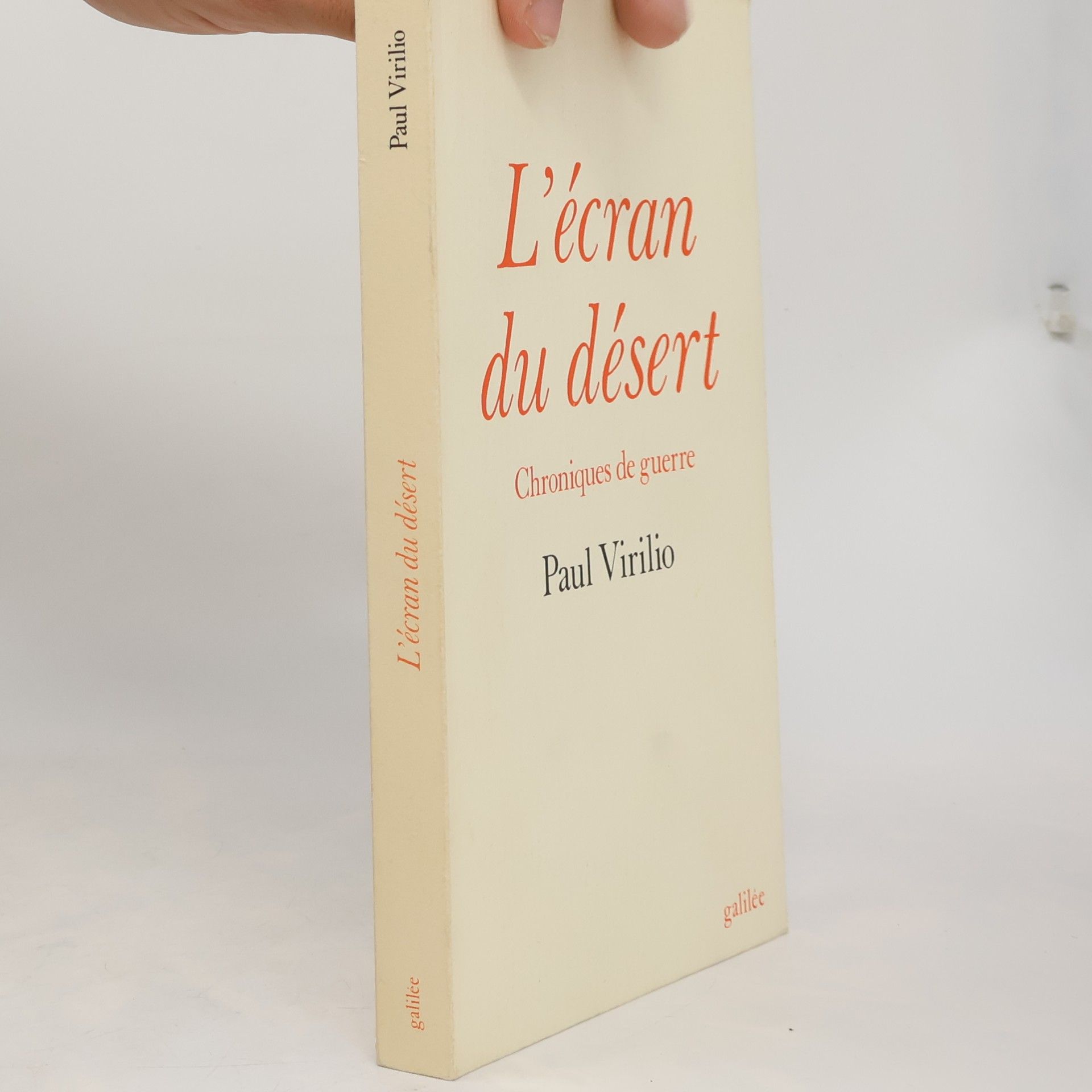 Paul Virilio L'écran du désert