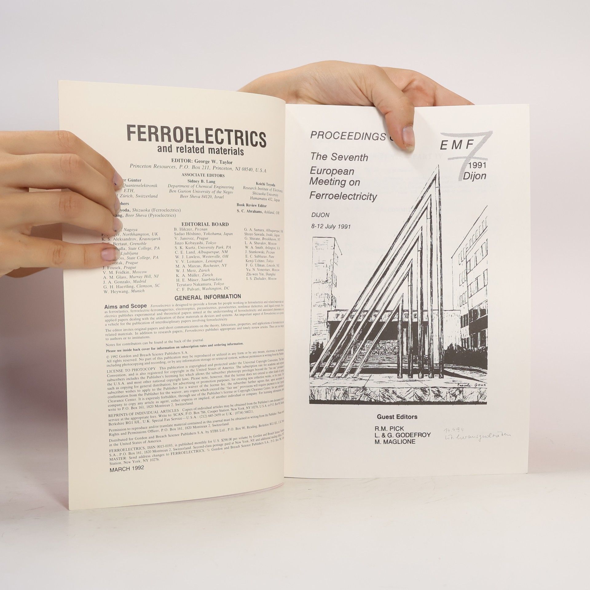 Kolektiv autorů Ferroelectrics Vol. 127, Number 1-4