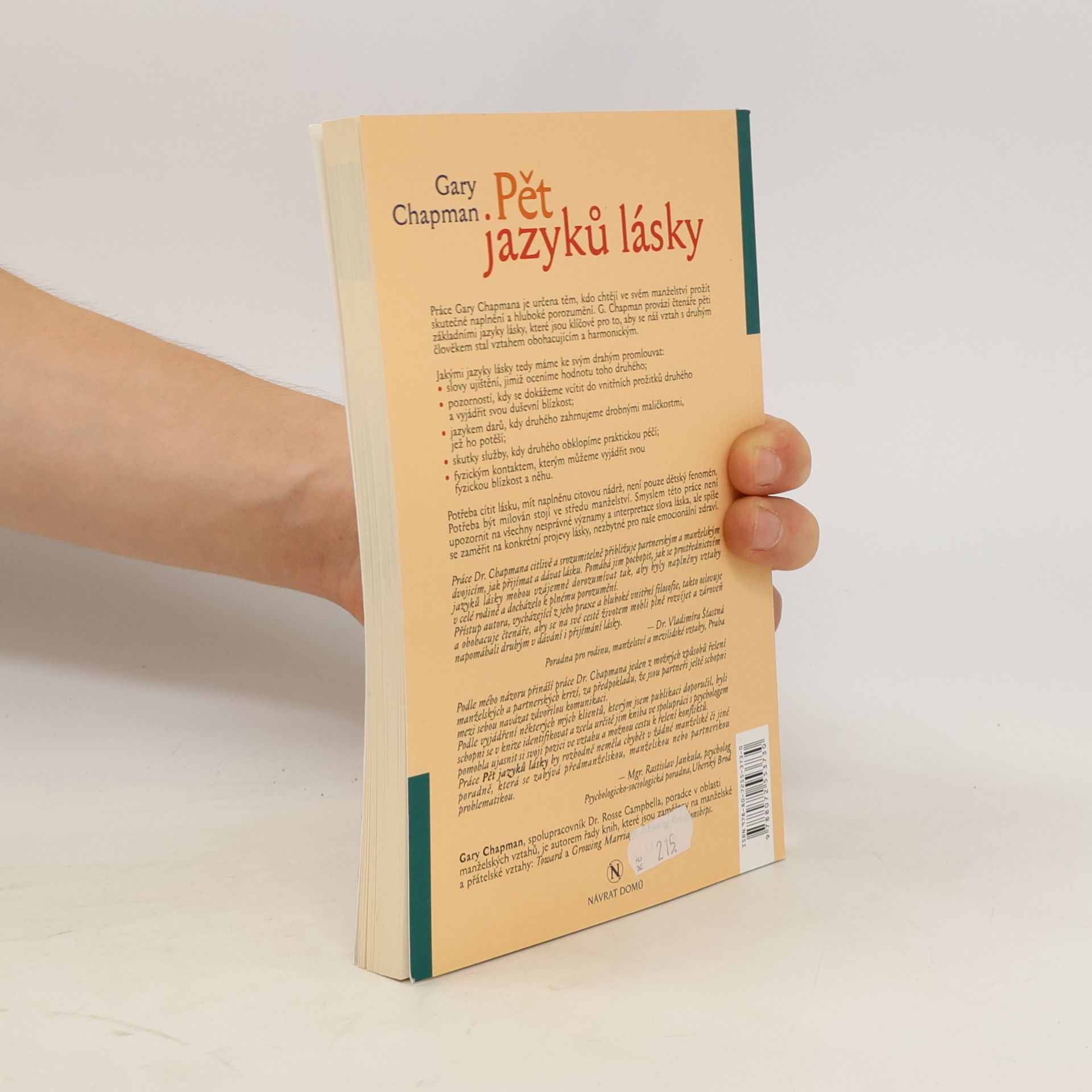 Gary Chapman Pět jazyků lásky