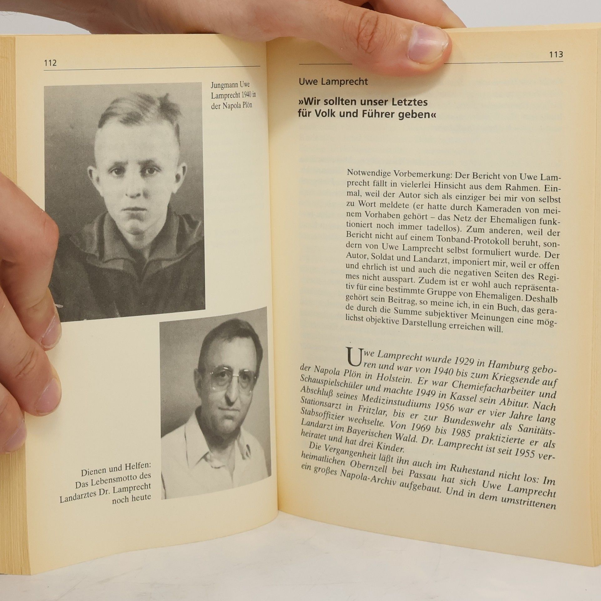 Johannes Leeb "Wir waren Hitlers Eliteschüler"