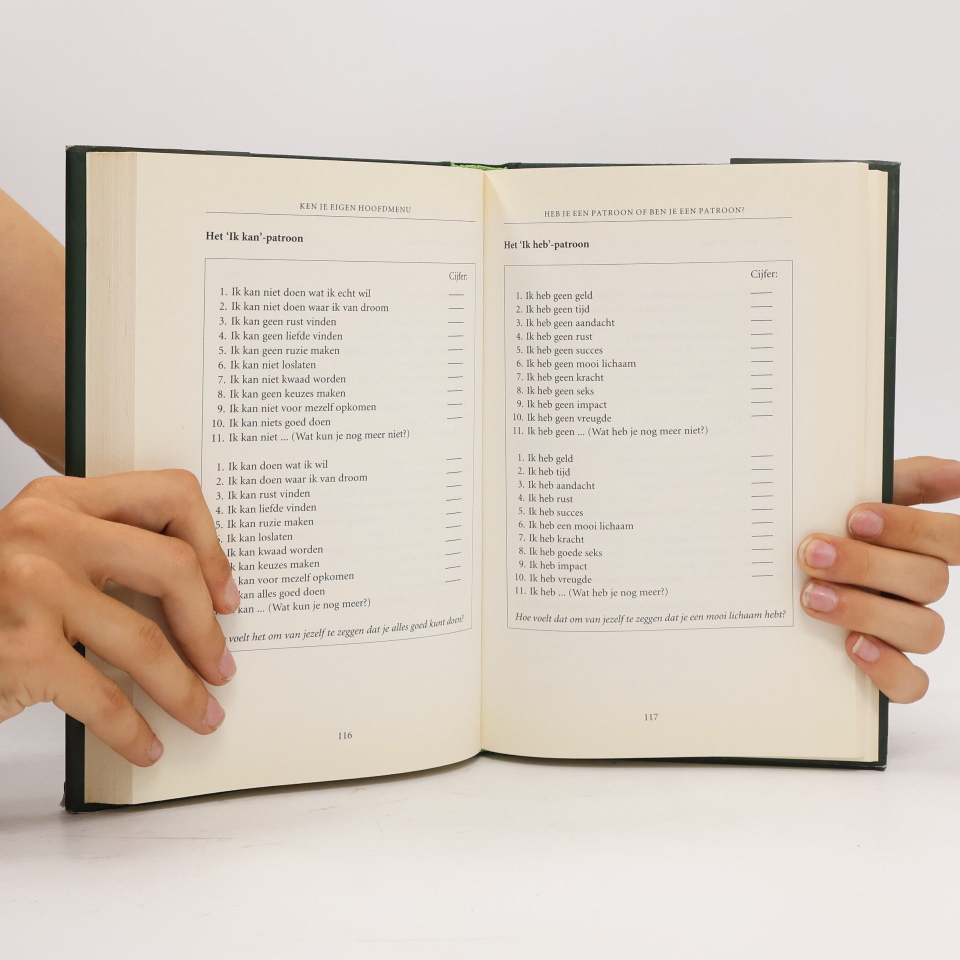 Patty Harpenau Ken je eigen hoofdmenu