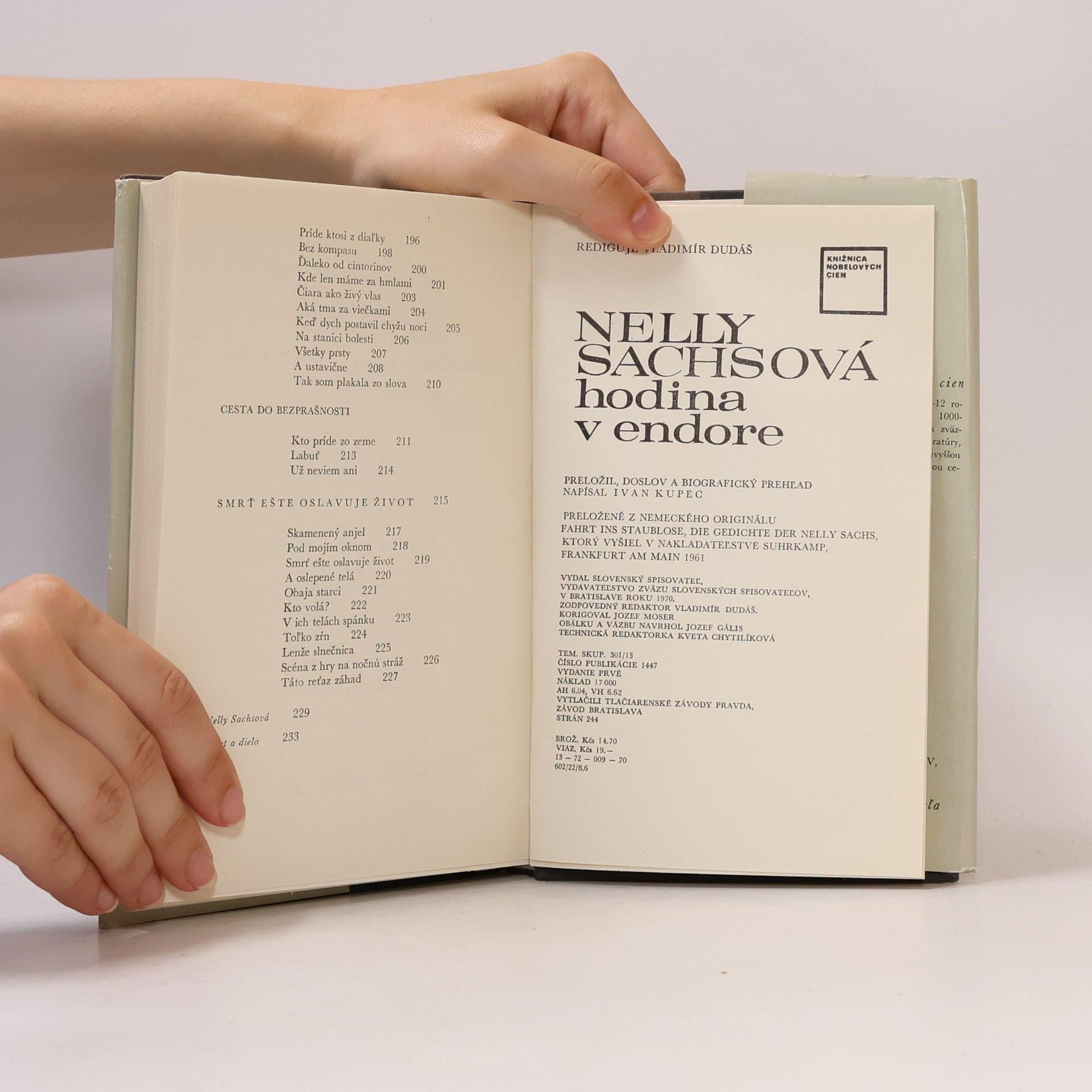 Nelly Sachs Hodina v endore