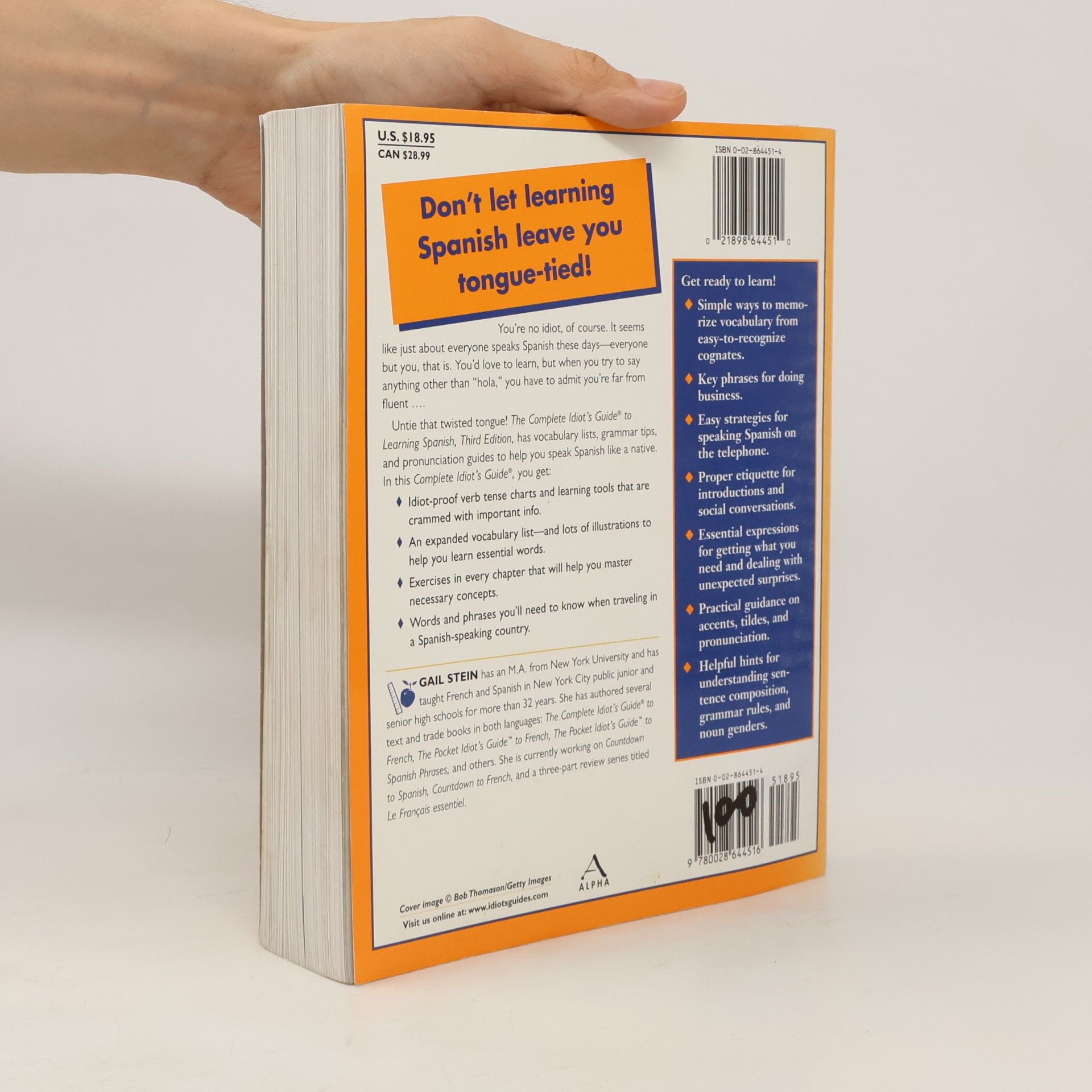 Gail Stein Complete Idiot's Guide to Learning Spanish - Third Edition