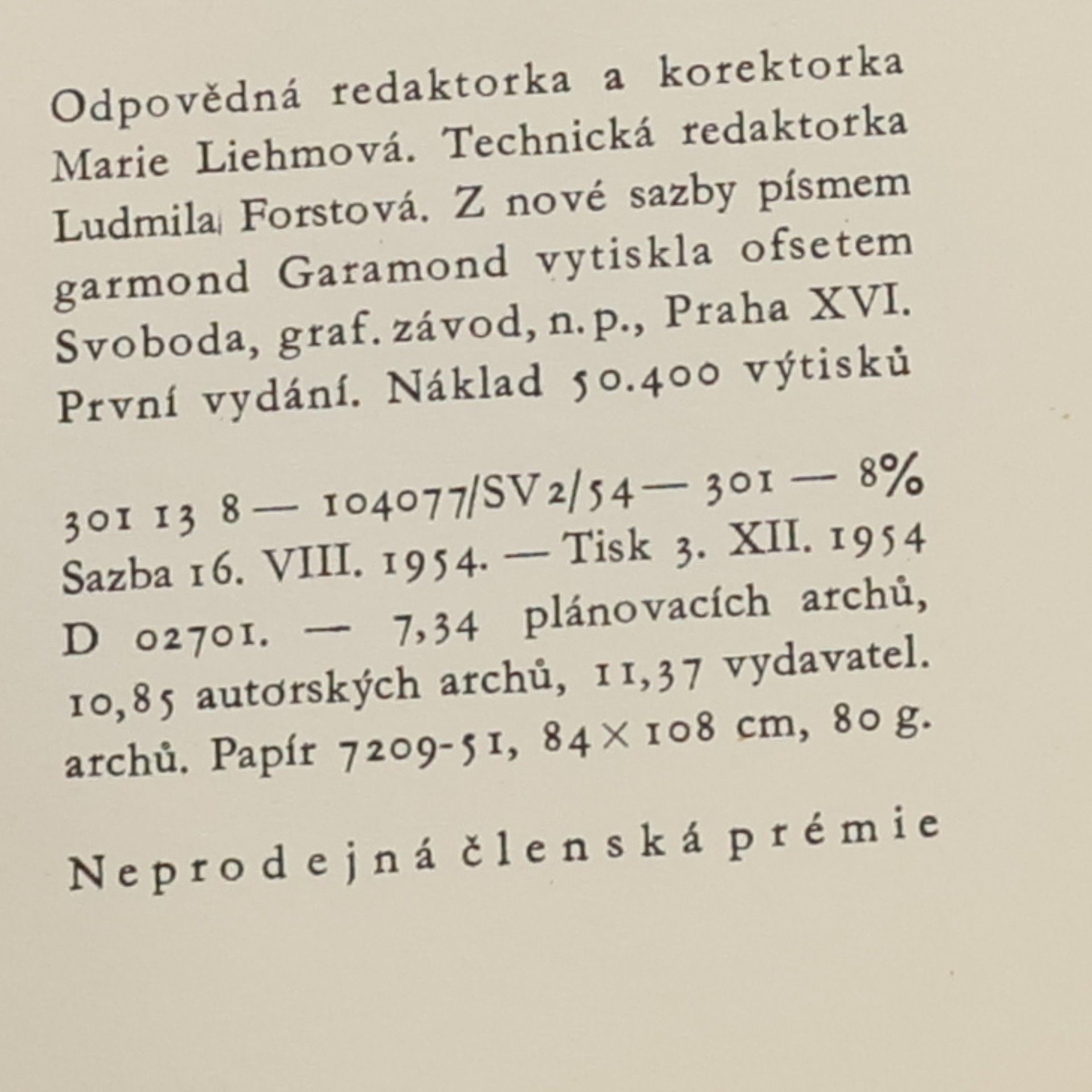 Vítězslav Nezval Básnický almanach 1954