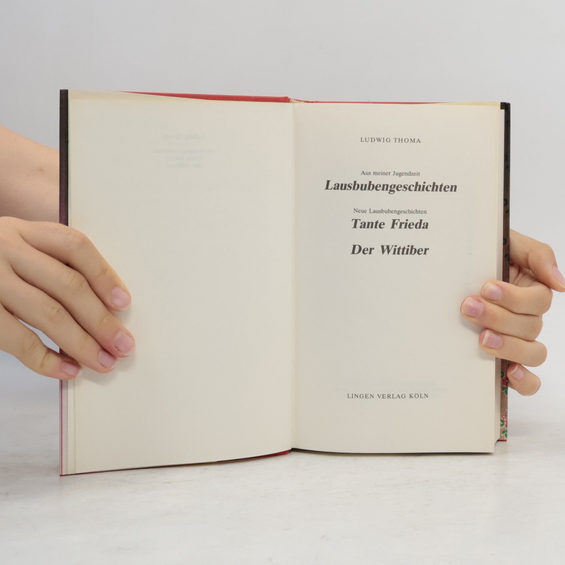 Ludwig Thoma Lausbubengeschichten. Tante Frieda der Wittiber