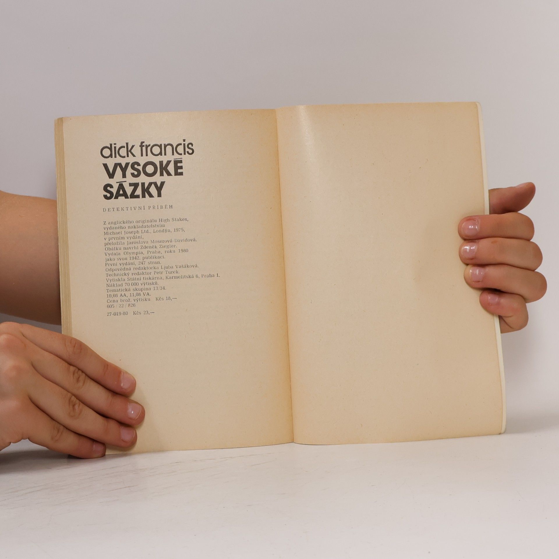Dick Francis Vysoké sázky
