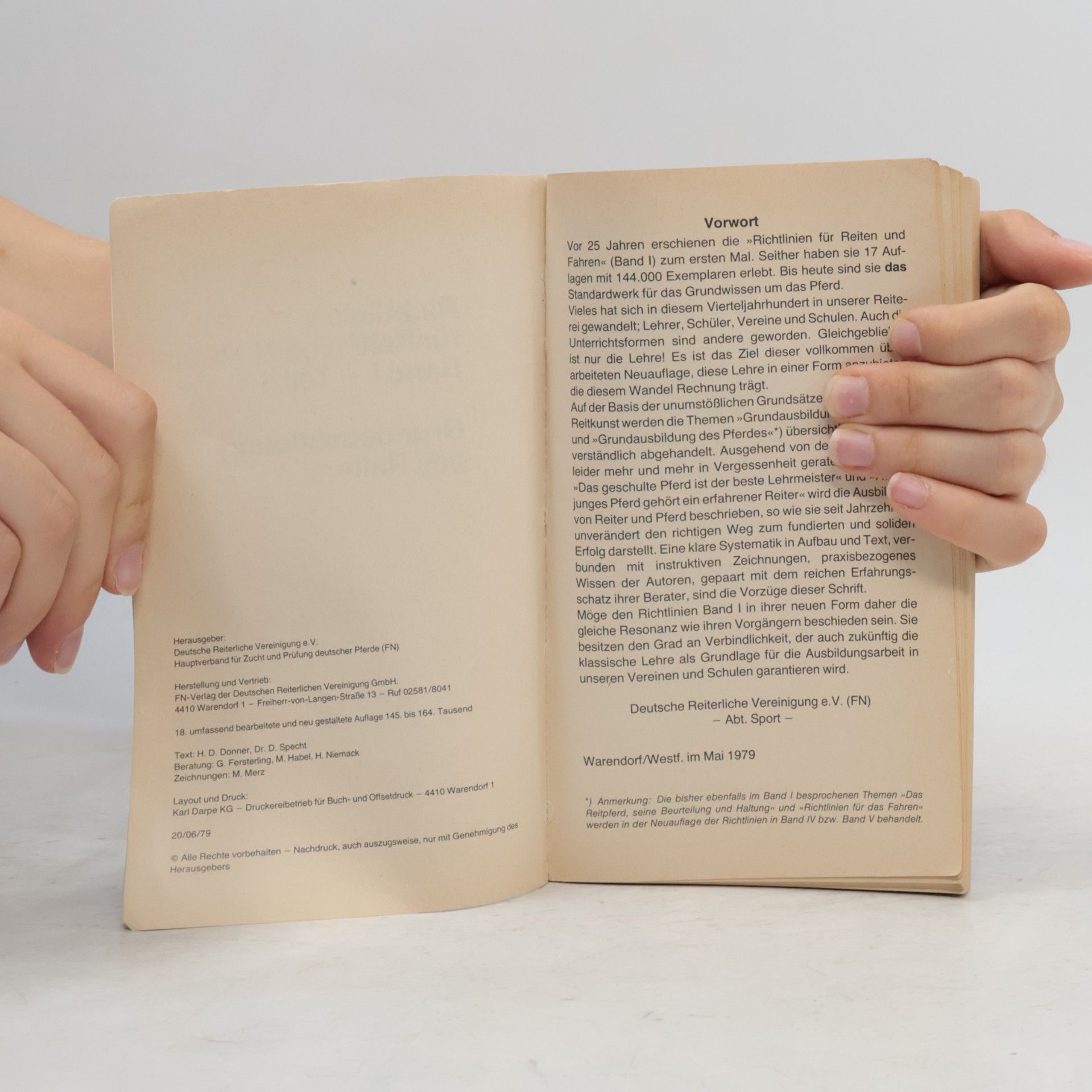 Collectif d'auteurs Richtlinien für Reiten und Fahren I. Grundausbildung für Reiter und Pferd