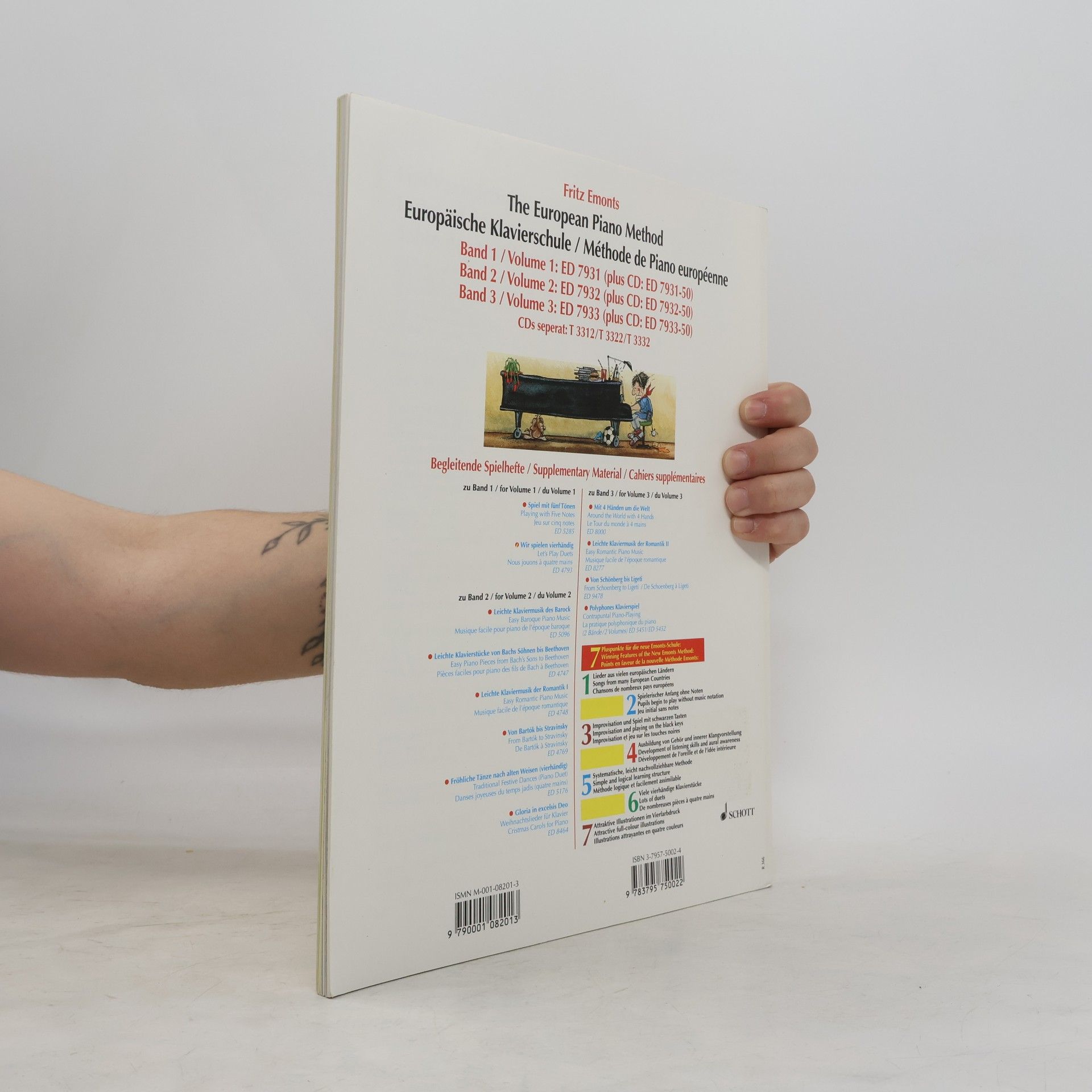 Fritz Emonts Europäische Klavierschule. The European Piano Method. Méthode de Piano européenne 1