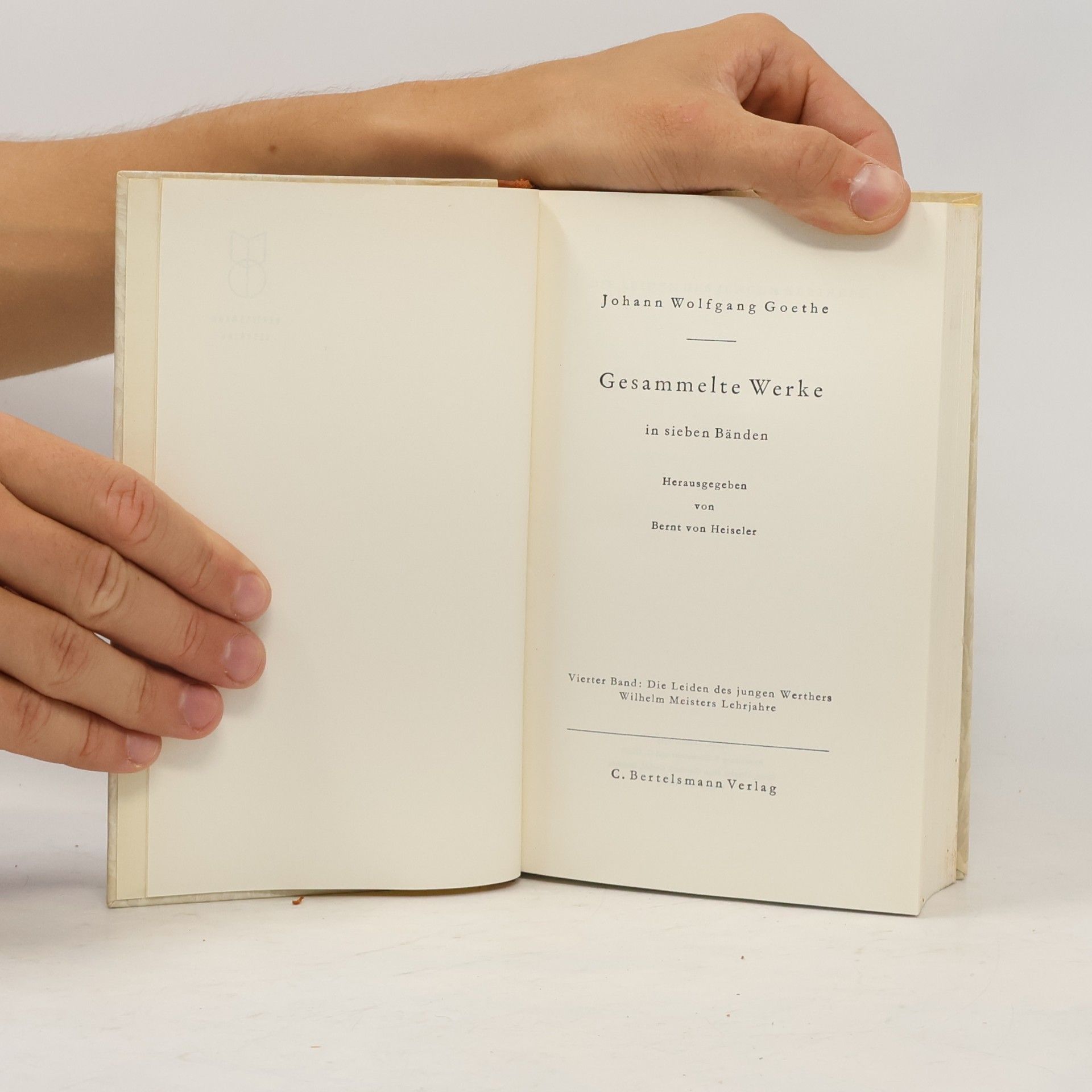 Johann Wolfgang von Goethe Gesammelte Werke in sieben Bänden. Band 4