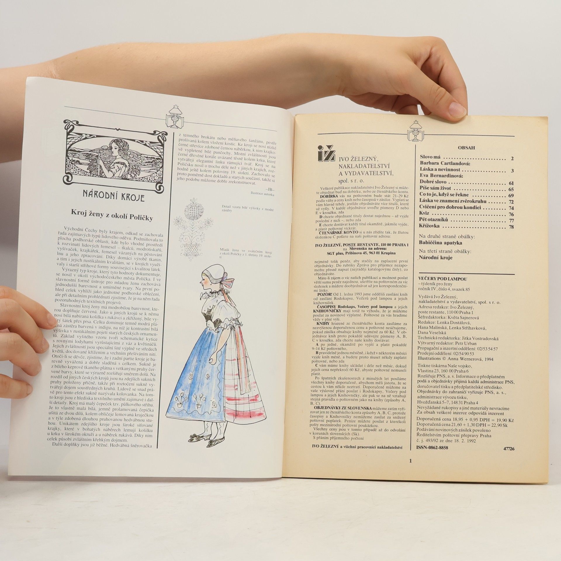 Barbara Cartland Večery pod lampou 4/94. Láska a nevinnost
