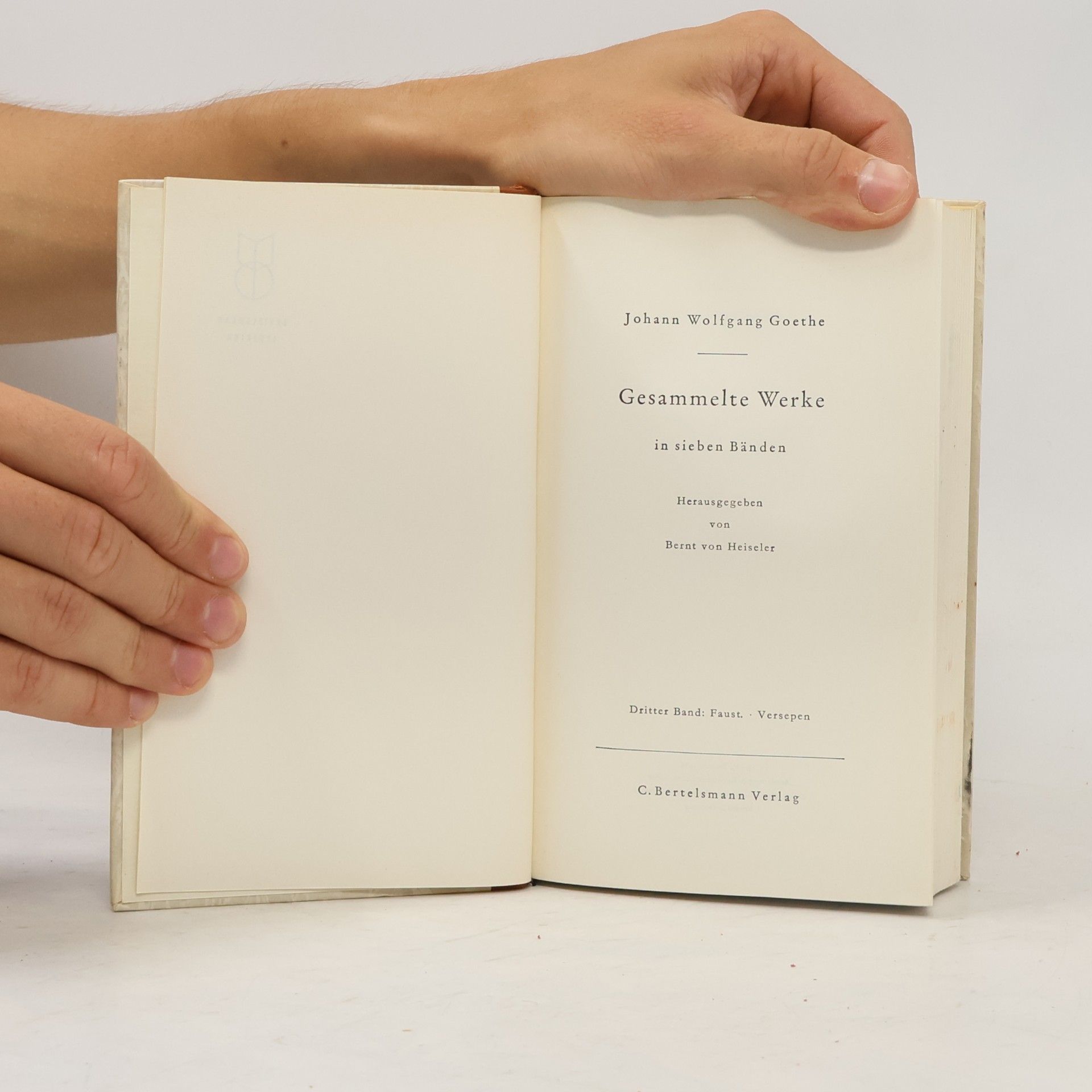 Johann Wolfgang von Goethe Gesammelte Werke in sieben Bänden 3