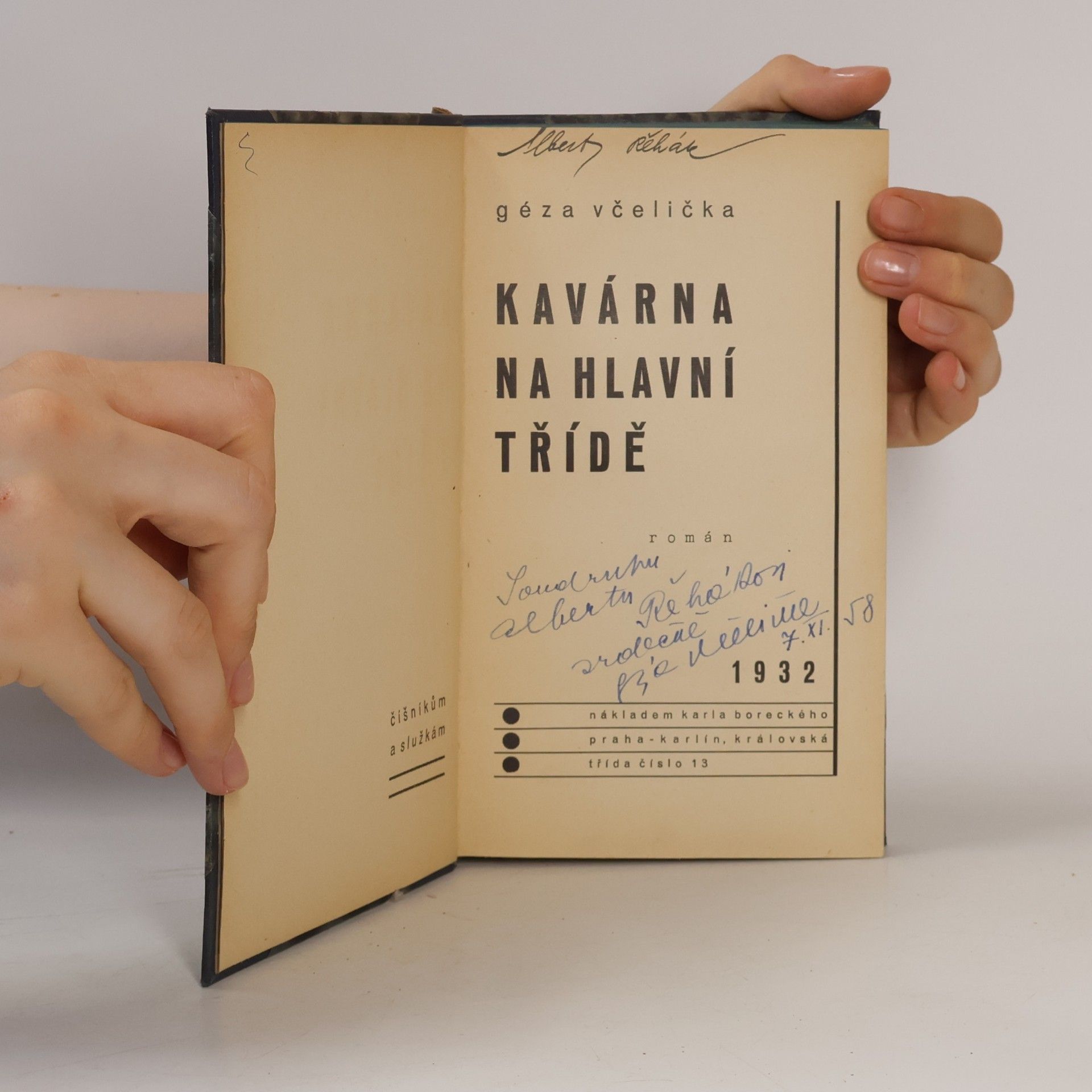 Géza Včelička Kavárna na hlavní třídě