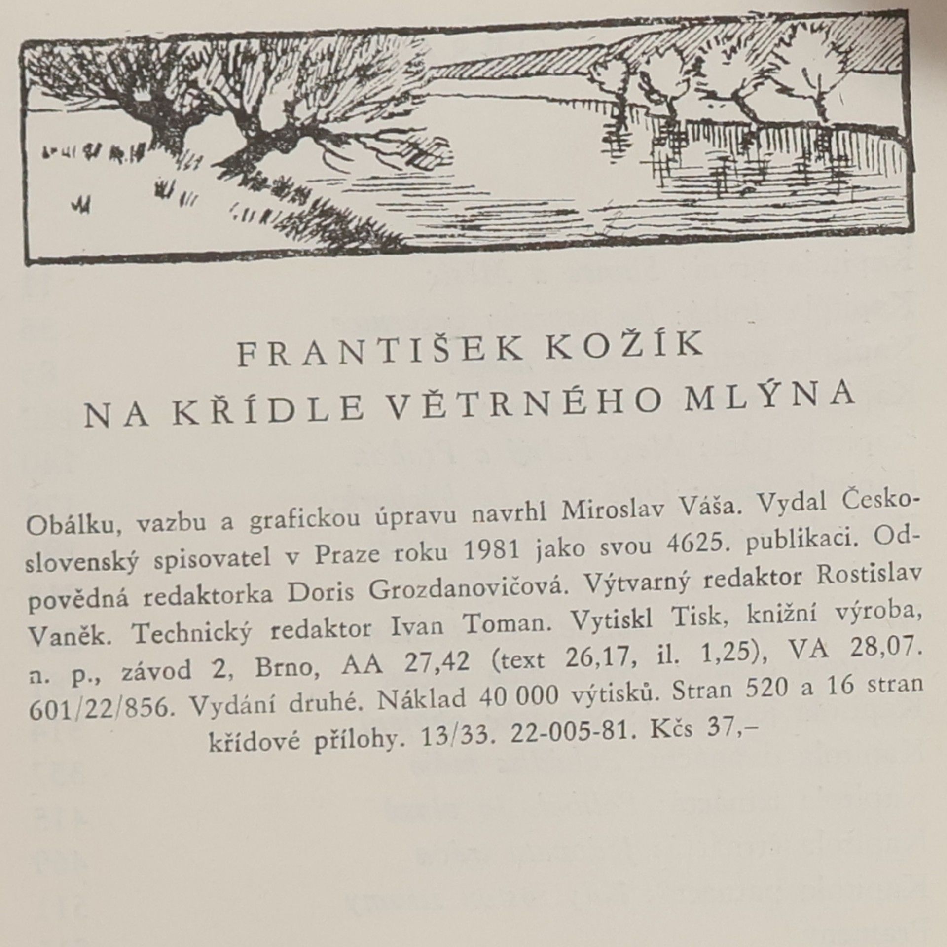František Kožík Na křídle větrného mlýna