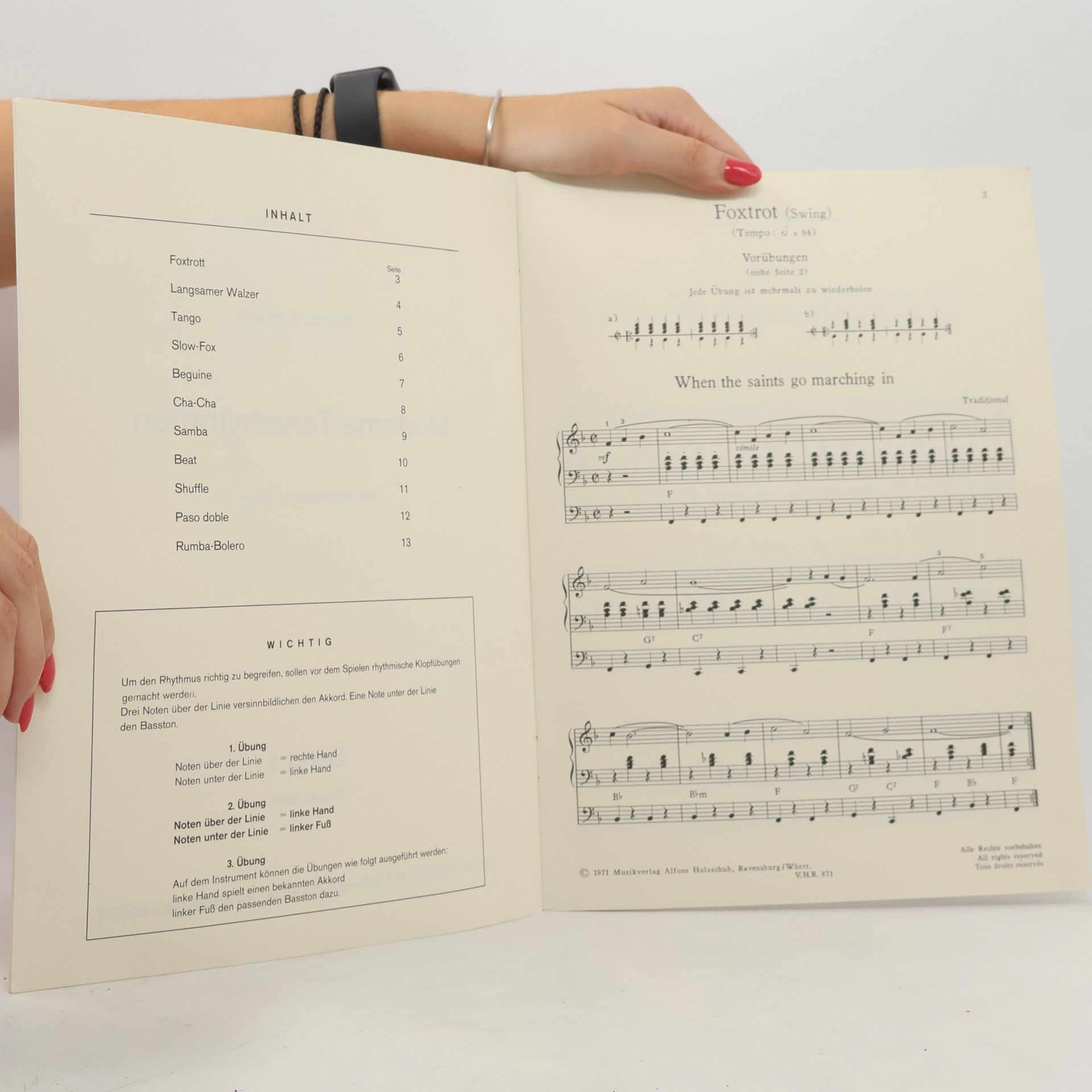 Werner Niehues  Moderne Tanzrhythmen für electronische Orgel 1