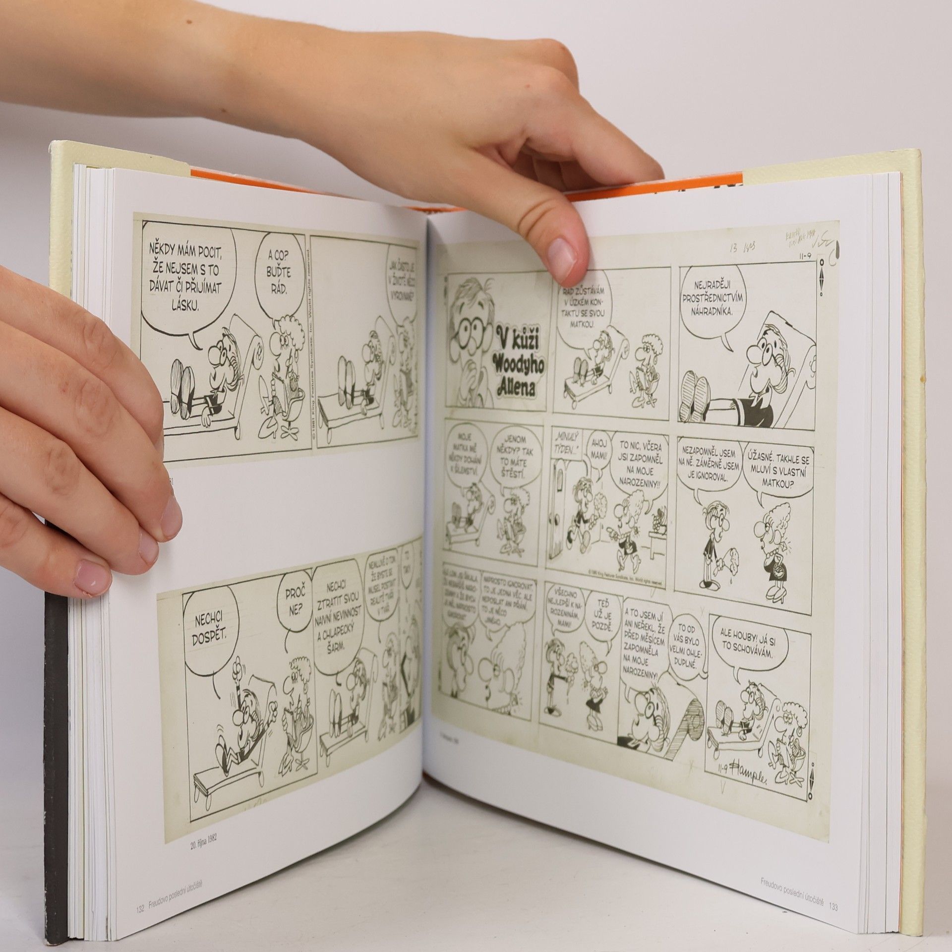 Stuart Hample V kůži Woodyho Allena. Woody Allen jako komiksový strip