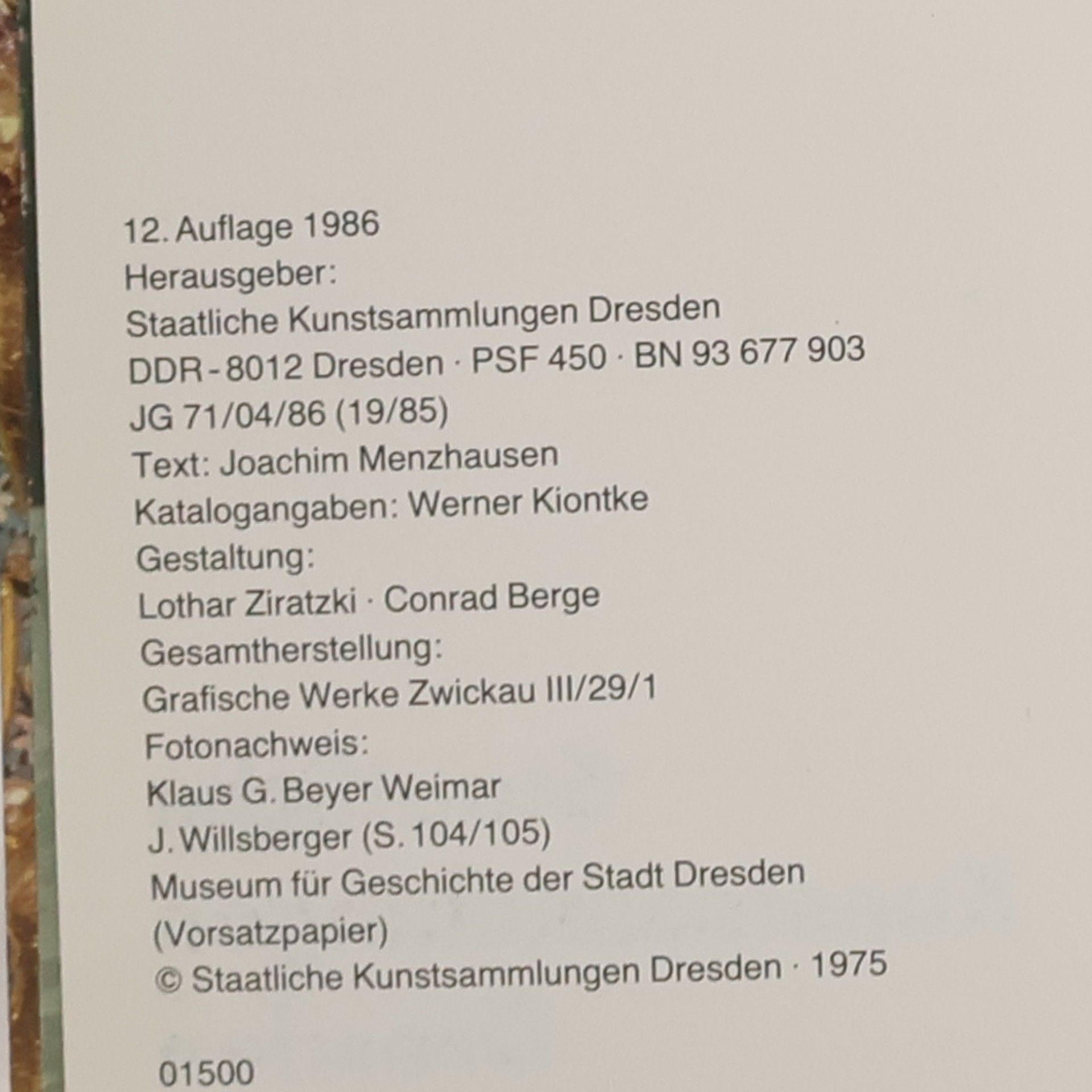 Menzhausen Joachim Einführung in das Grüne Gewölbe