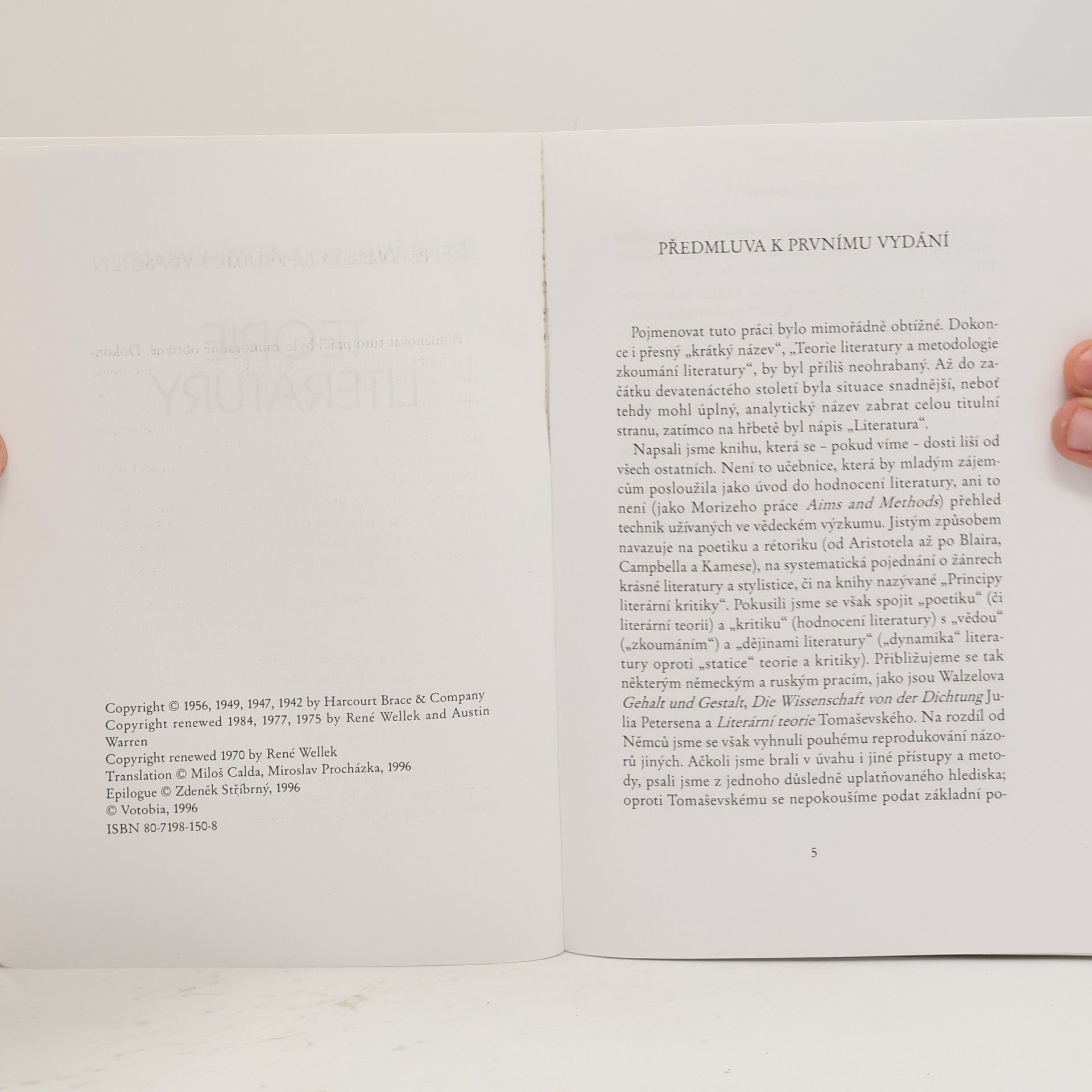 René Wellek Teorie literatury