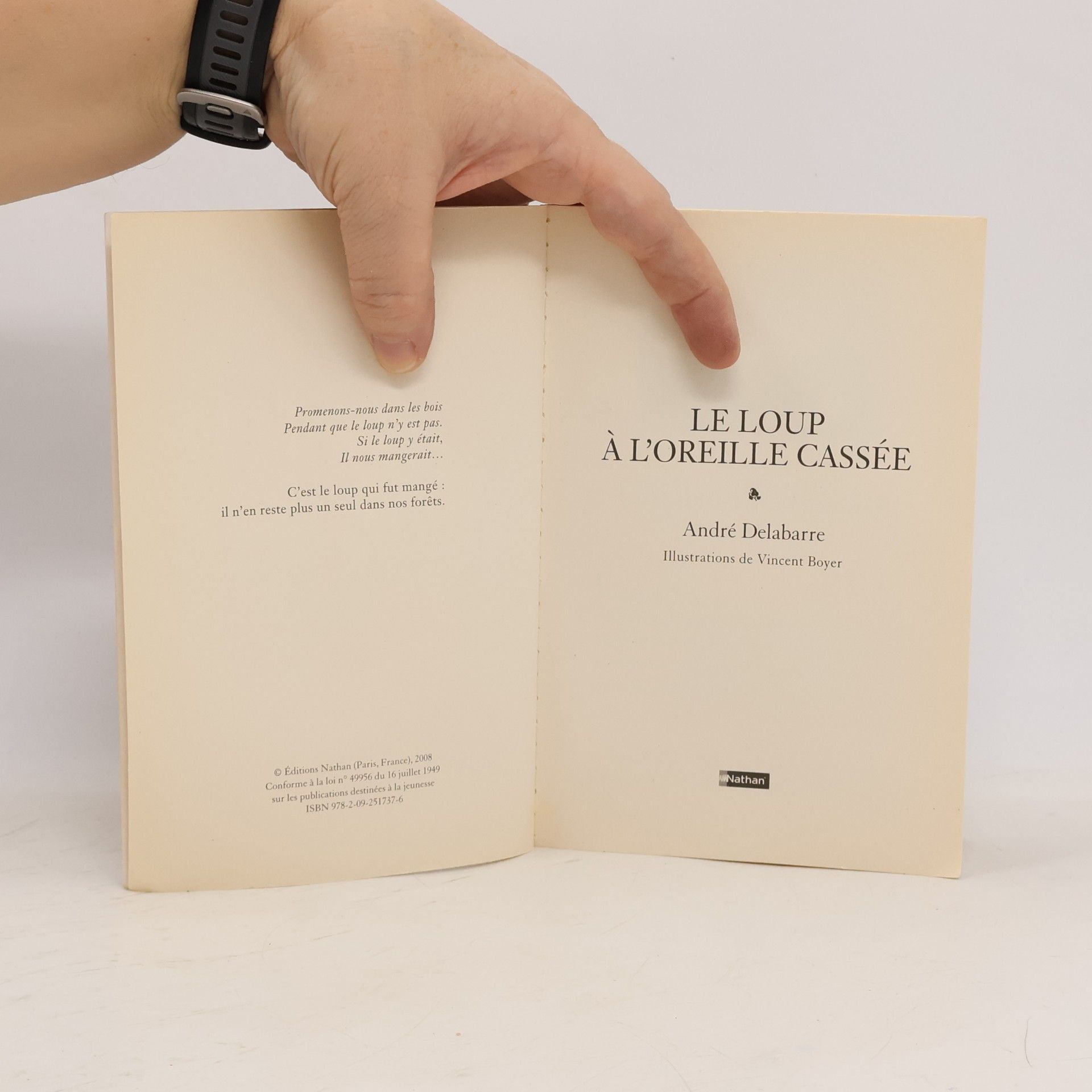 André Delabarre Le Loup à l'oreille cassée