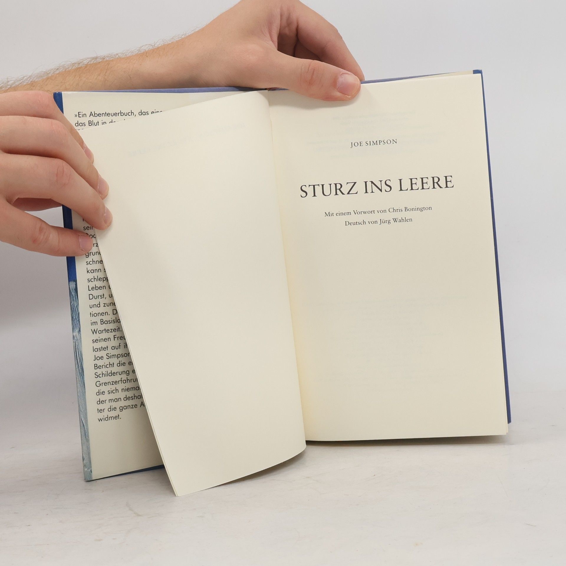 Joe Simpson Sturz ins leere