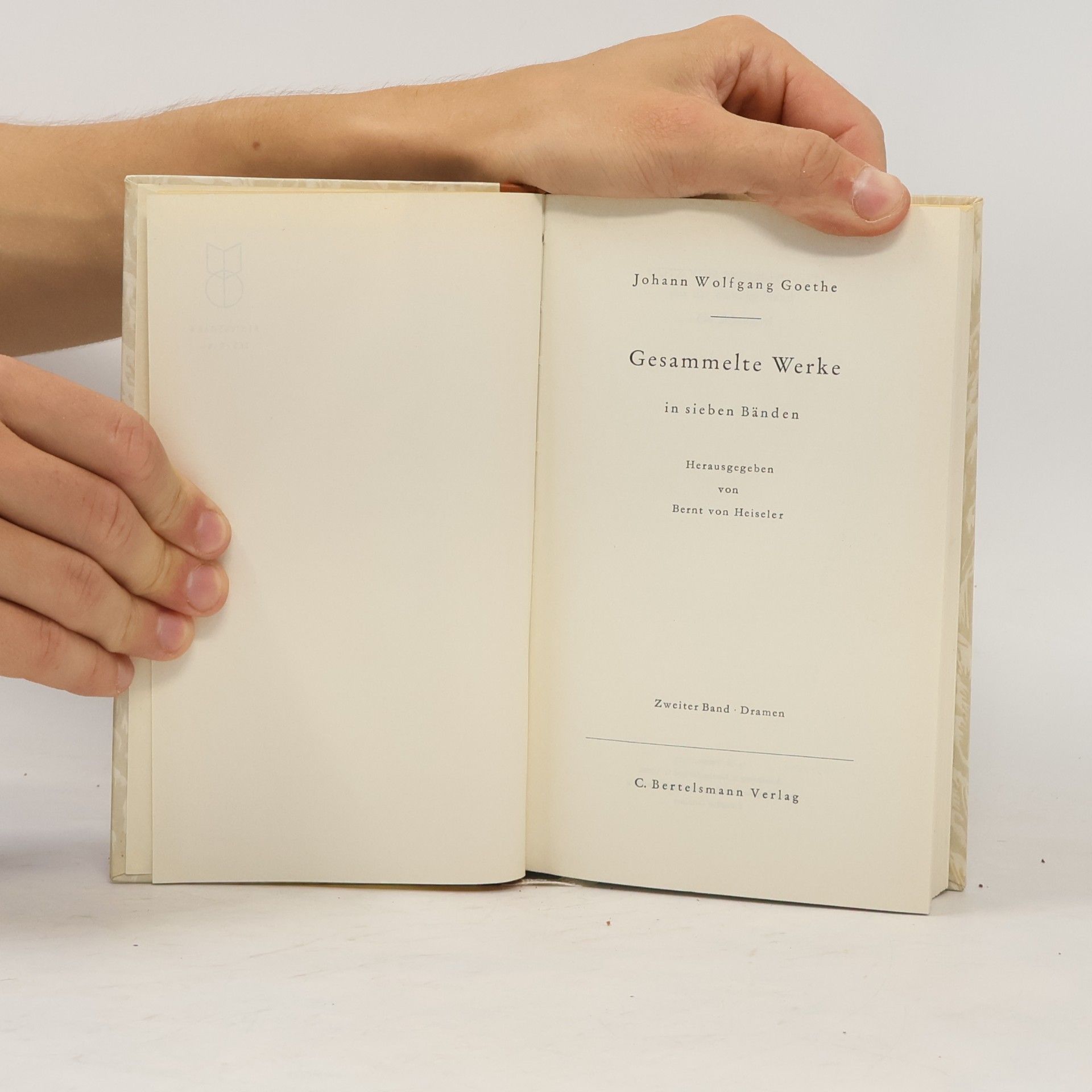 Johann Wolfgang von Goethe Gesammelte Werke in sieben Bänden. Band 2