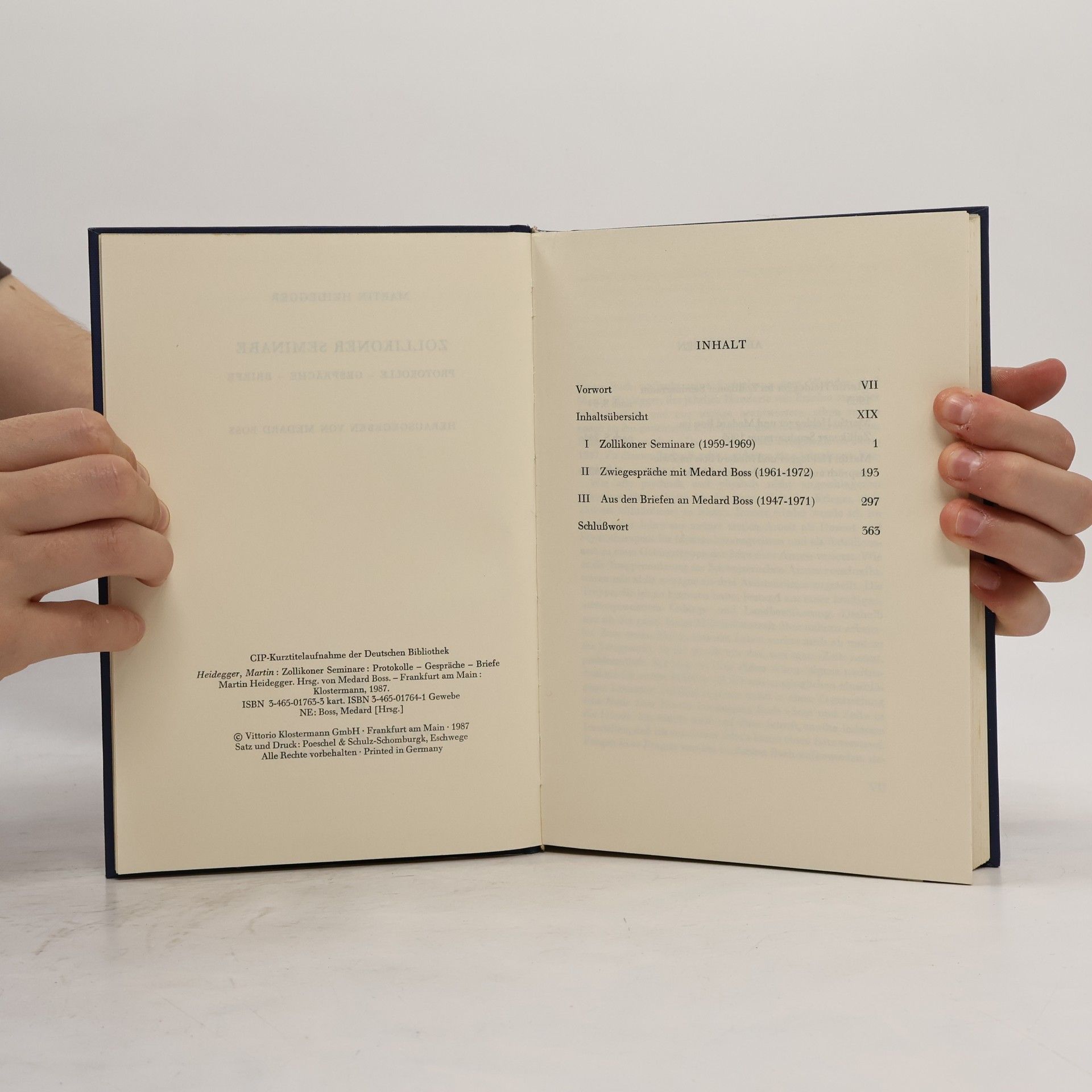 Martin Heidegger Zollikoner Seminare