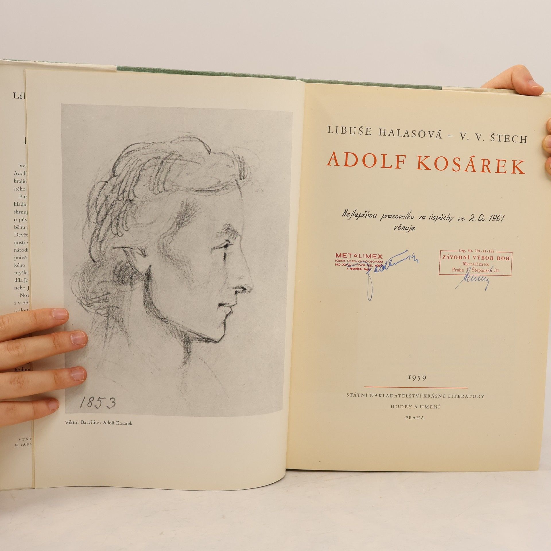 Halasová Libuše Adolf Kosárek