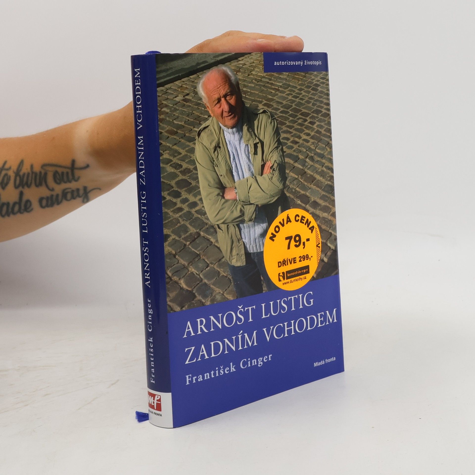 František Cinger Arnošt Lustig zadním vchodem