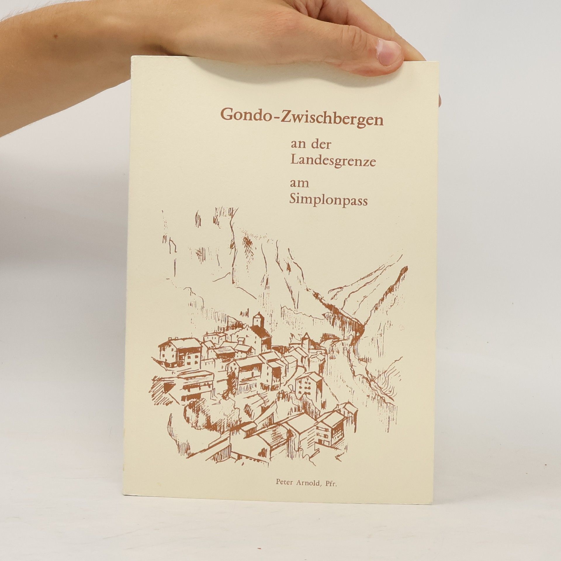 Peter Arnold Gondo-Zwischbergen an der Landesgrenze am Simplonpass