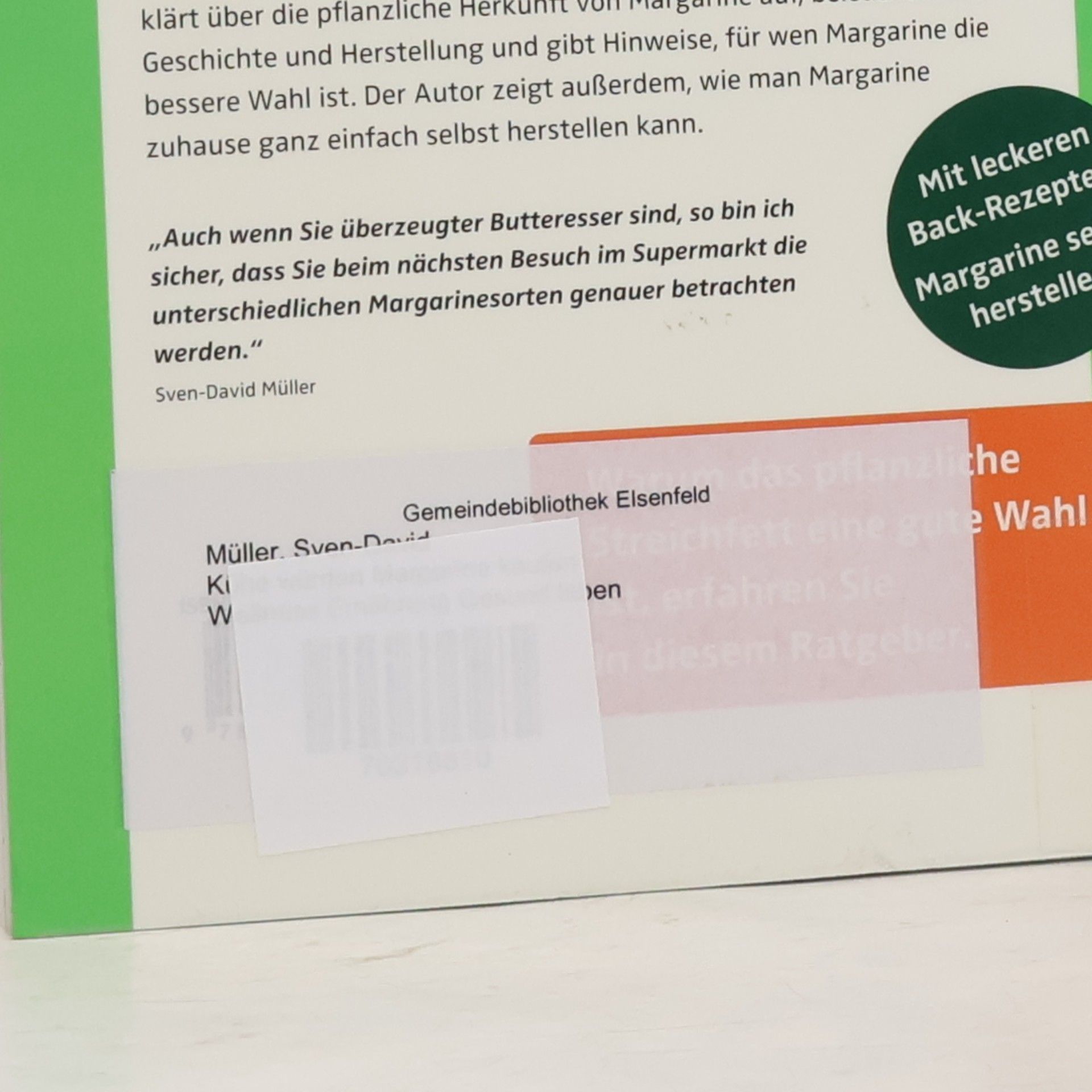 David Müller Kühe würden Margarine kaufen