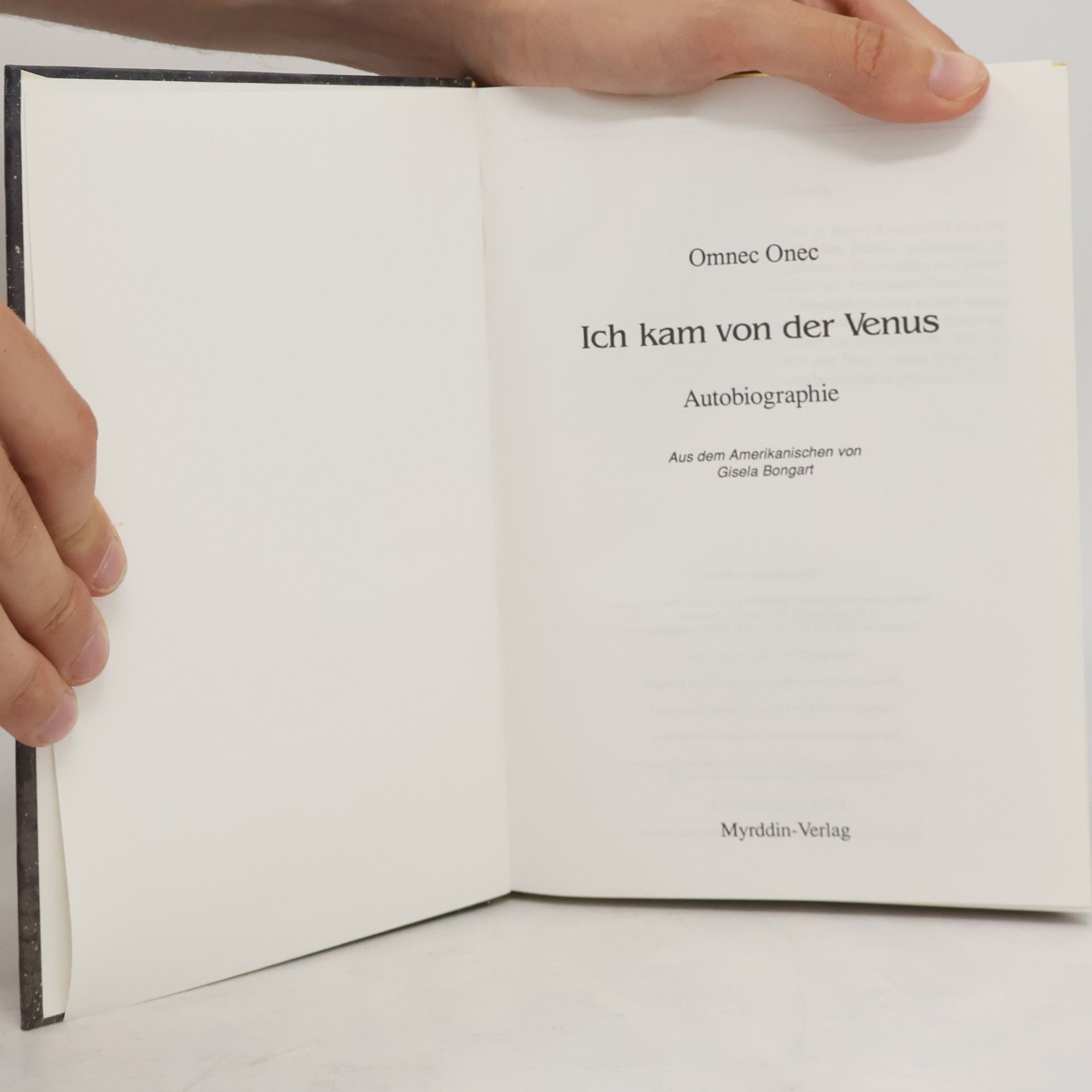 Omnec Onec Ich kam von der Venus