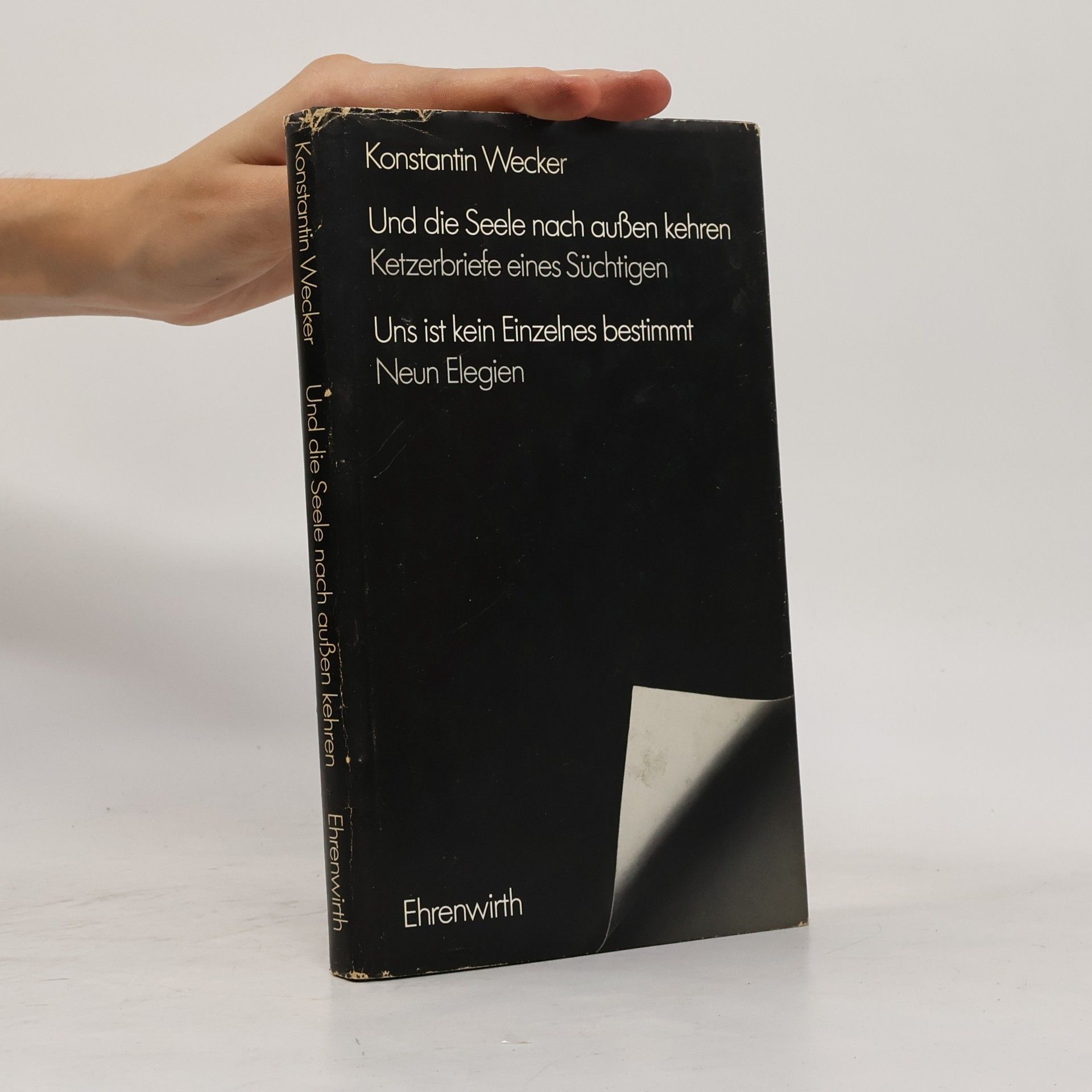 Konstantin Wecker Und die Seele nach aussen kehren. Ketzerbriefe eines Süchtigen. Uns ist kein Einzelnes bestimmt